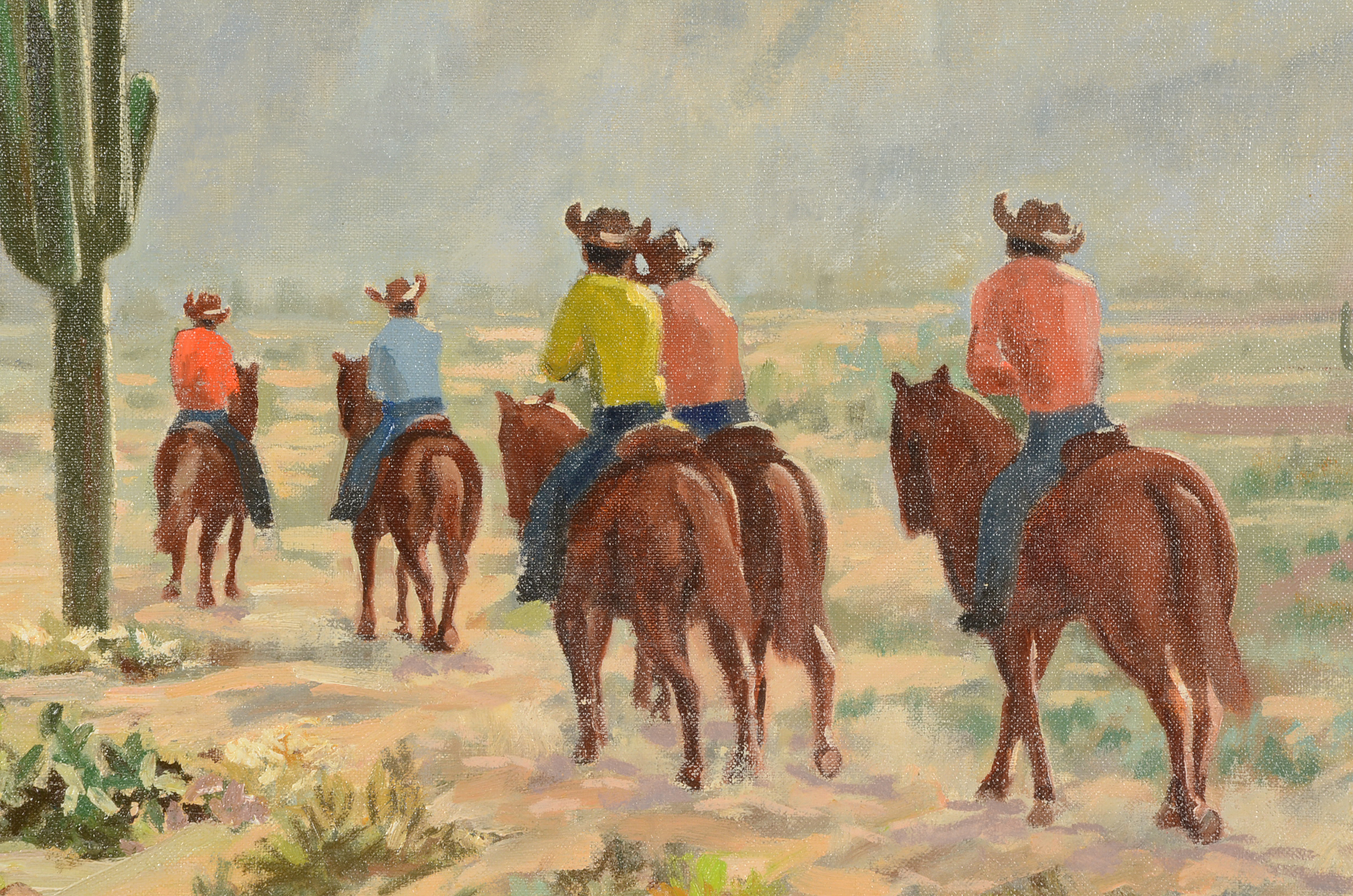 Lawrence McCoy Original Oil Painting on Canvas "On the Trail"