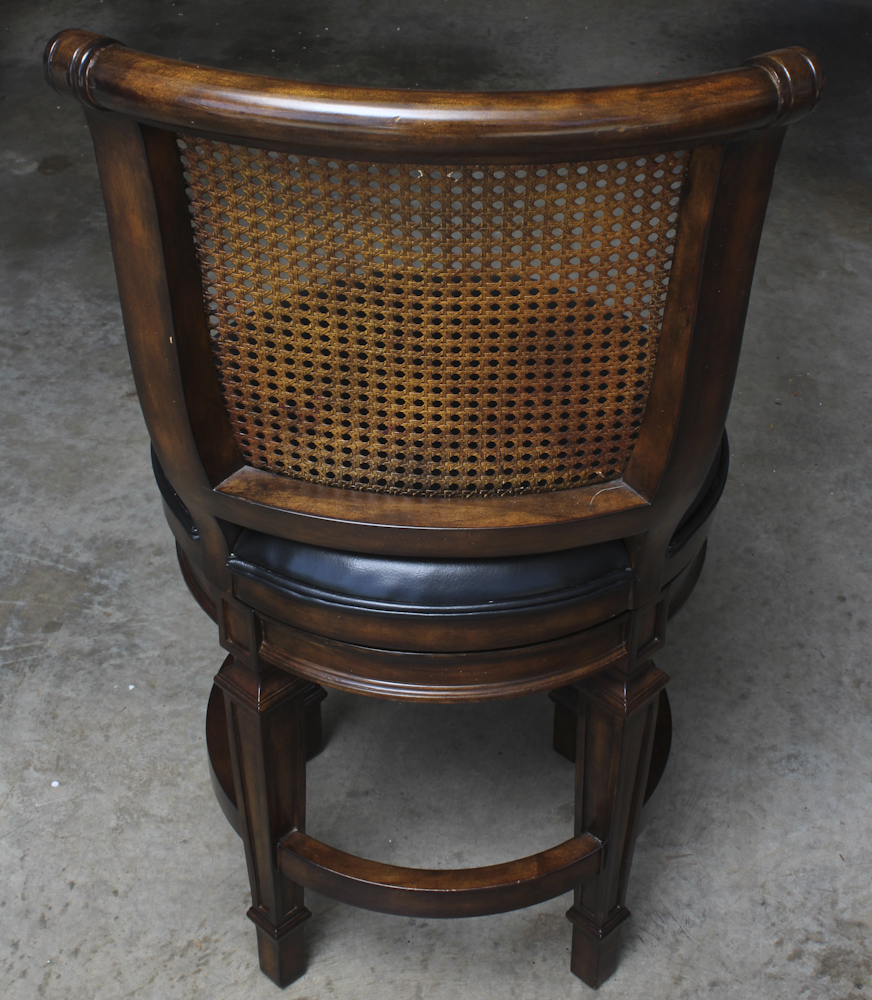 Cane Back Accent Chairs With Round Seats by Hillsdale Furniture, LLC