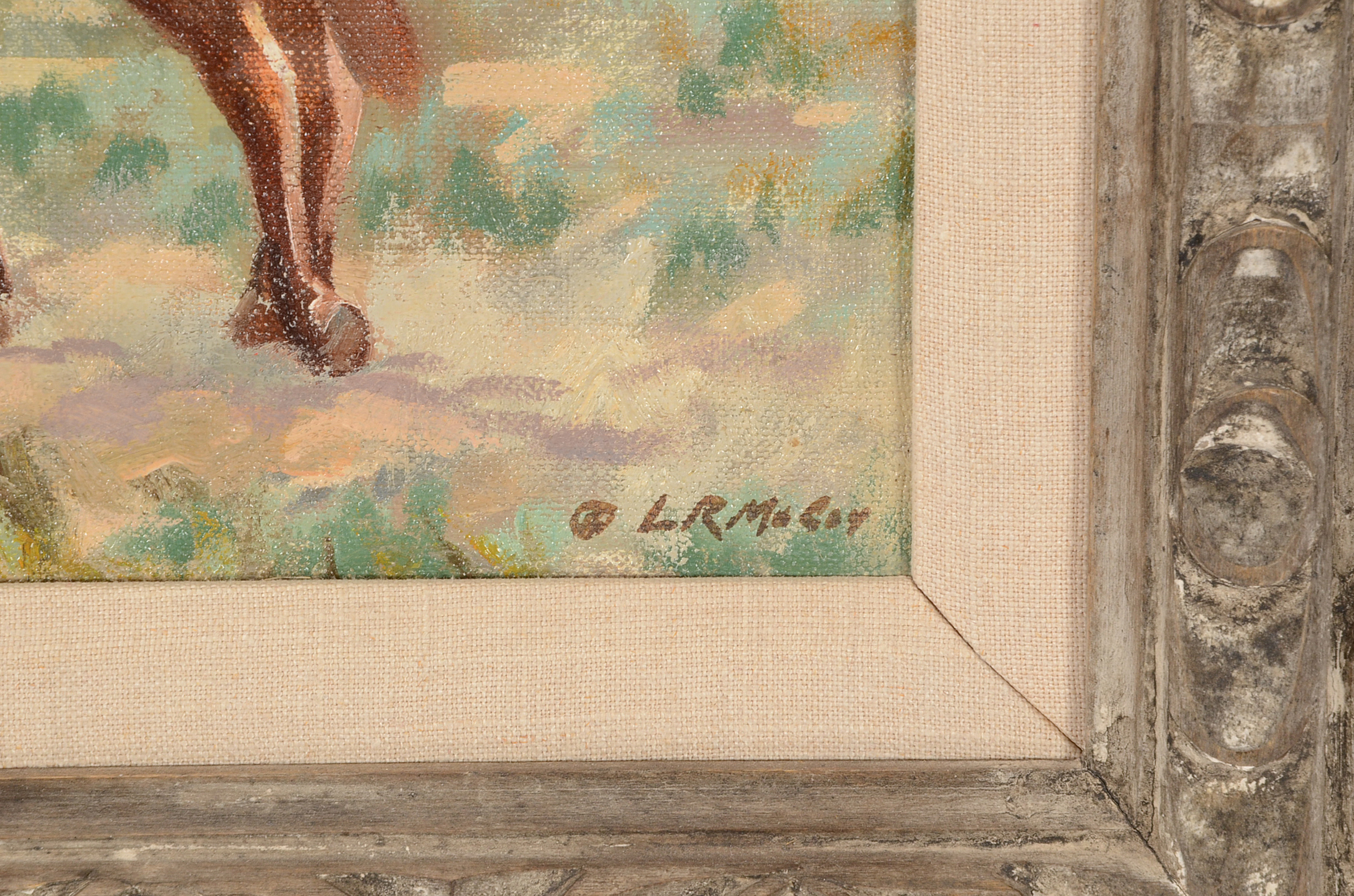 Lawrence McCoy Original Oil Painting on Canvas "On the Trail"