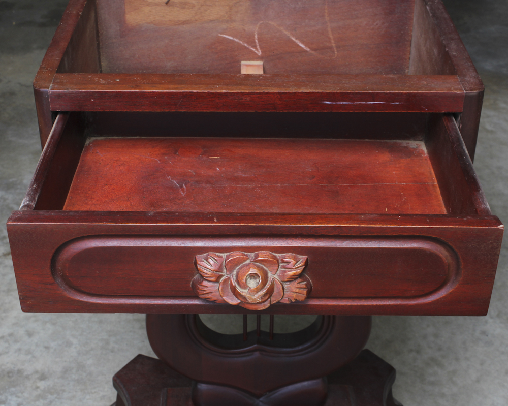 Lyre Shaped Pedestal Accent Table Base