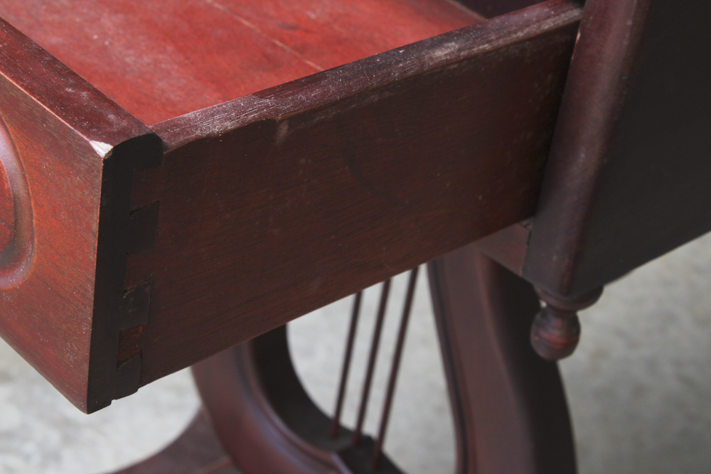 Lyre Shaped Pedestal Accent Table Base