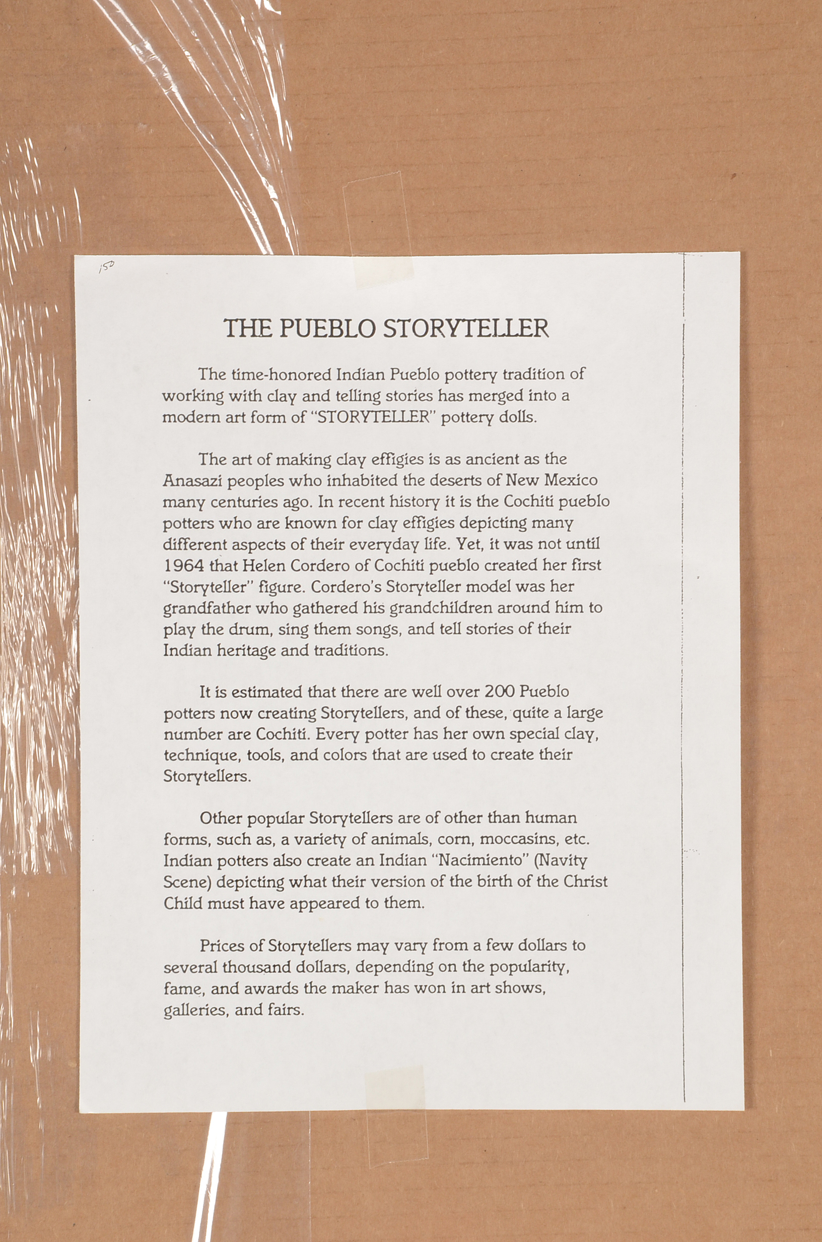 Antowine Warrior Signed Limited Edition Offset Lithograph "Storyteller"