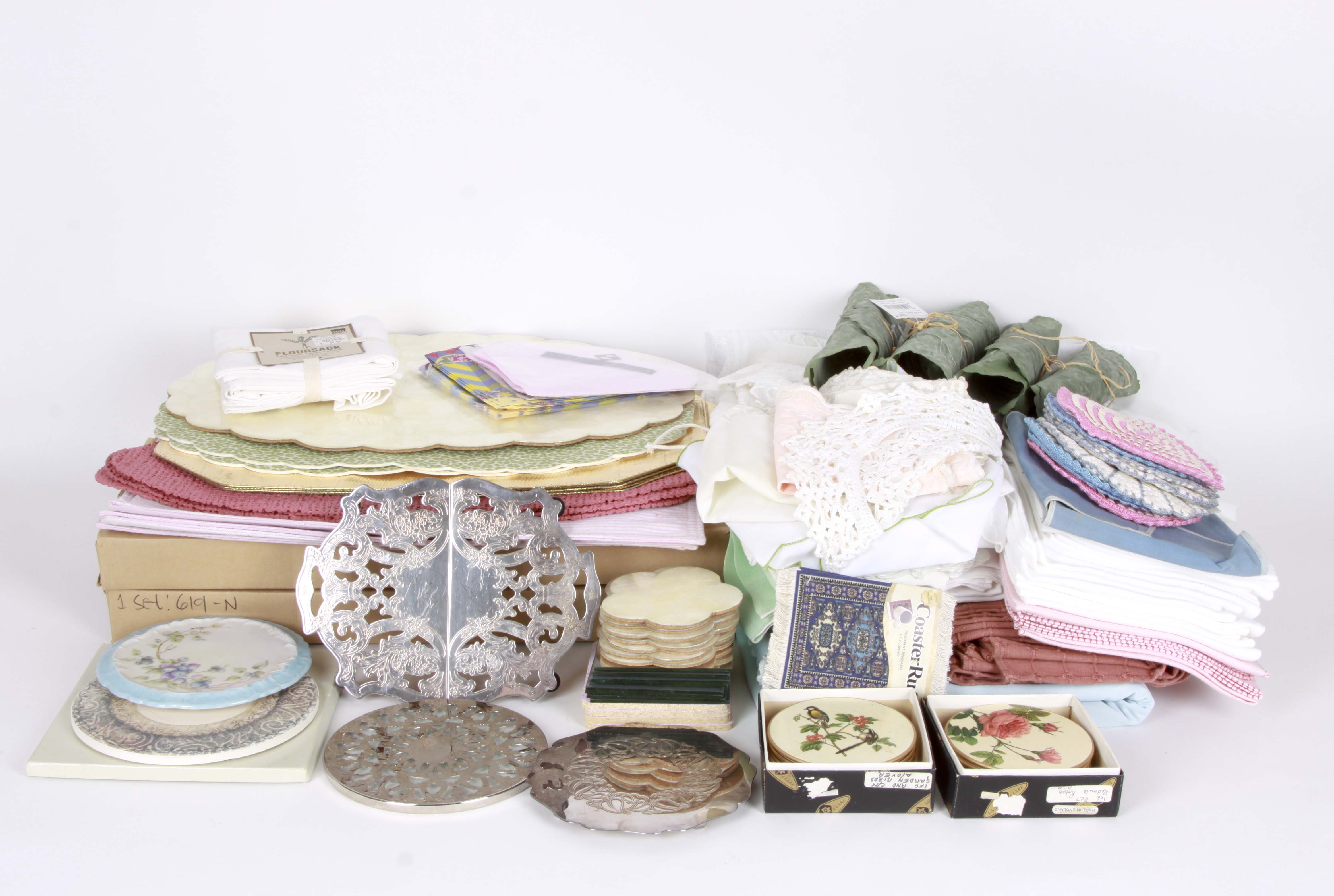 Assorted Table Linens and More