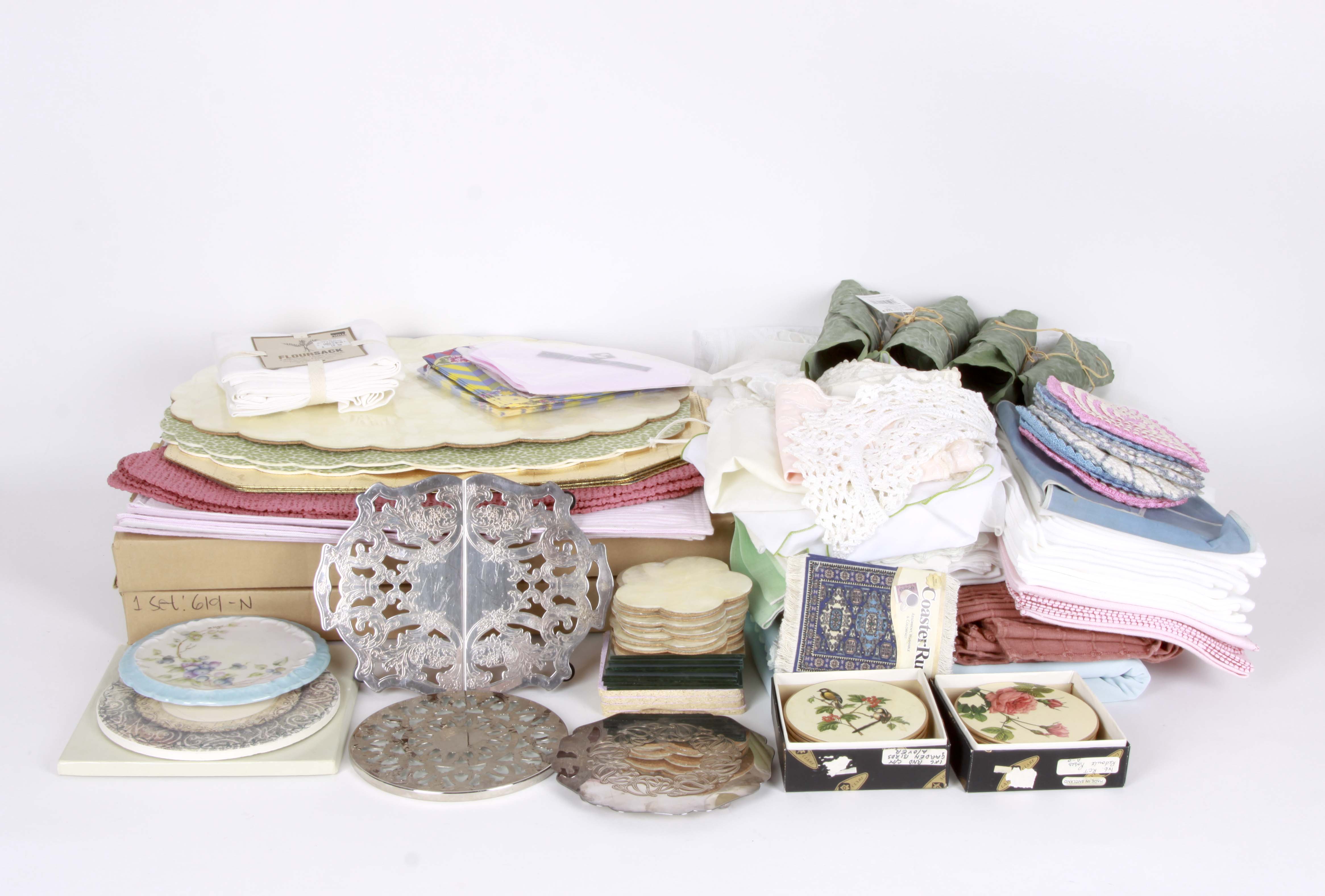 Assorted Table Linens and More