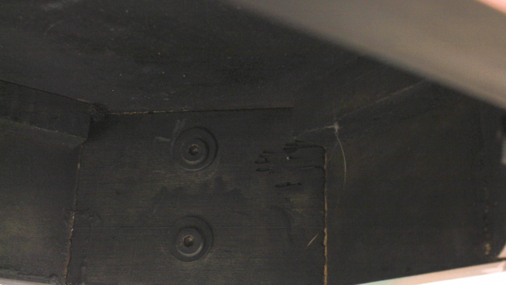 Rectangular Table and Mirror Including Inlay Details