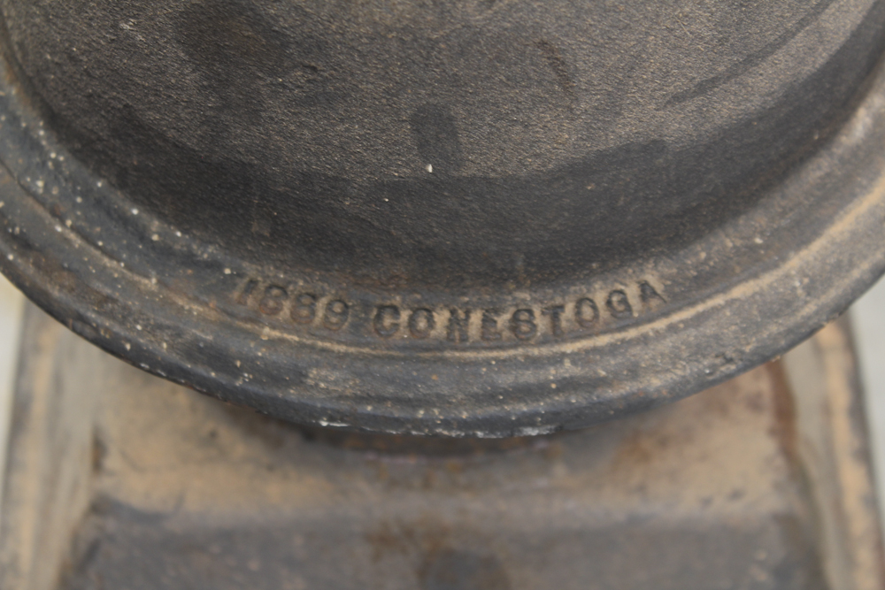 Antique Black Cast Iron Furnace From Birmingham Stove & Range Co.