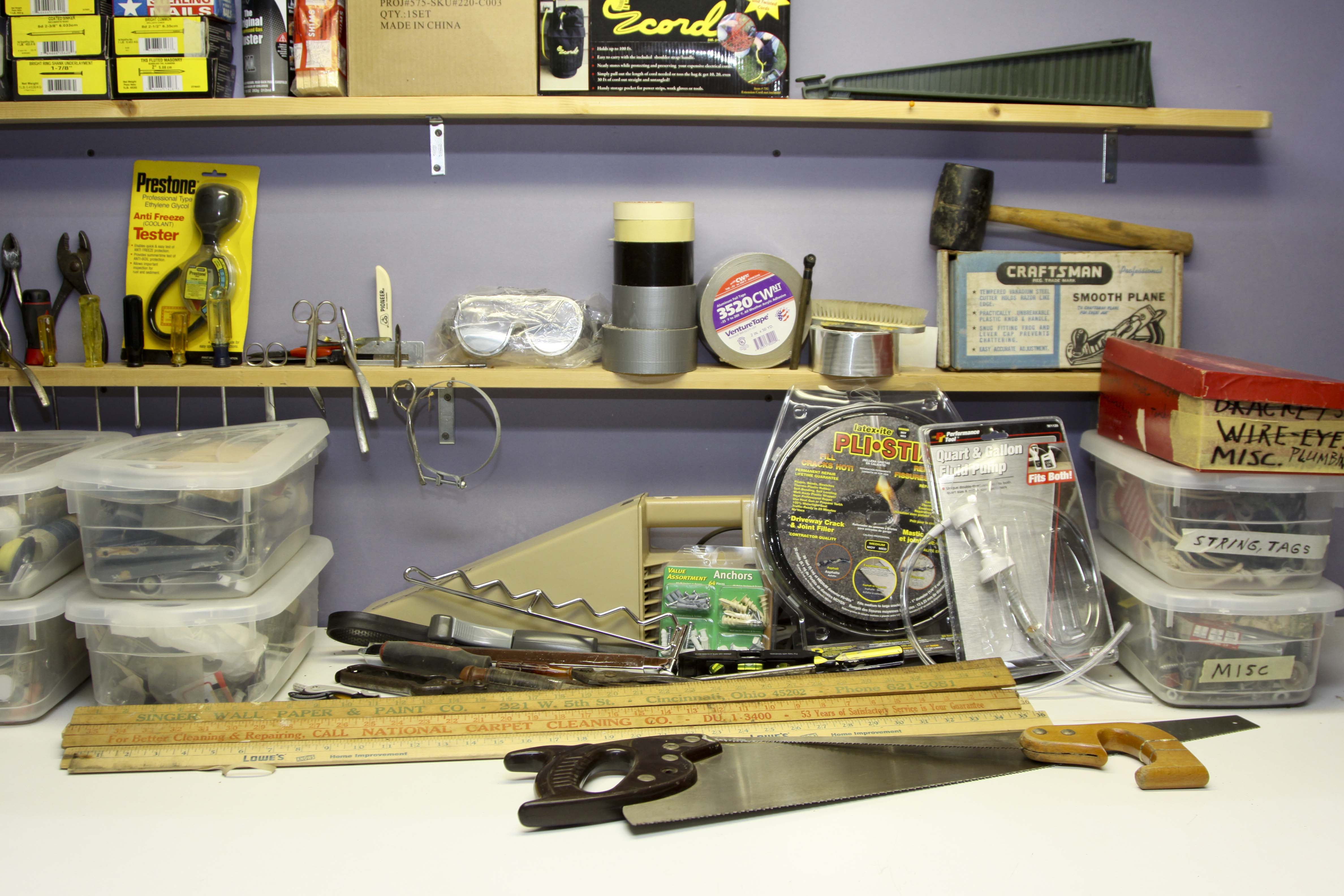 Assorted Tools and Workshop Supplies