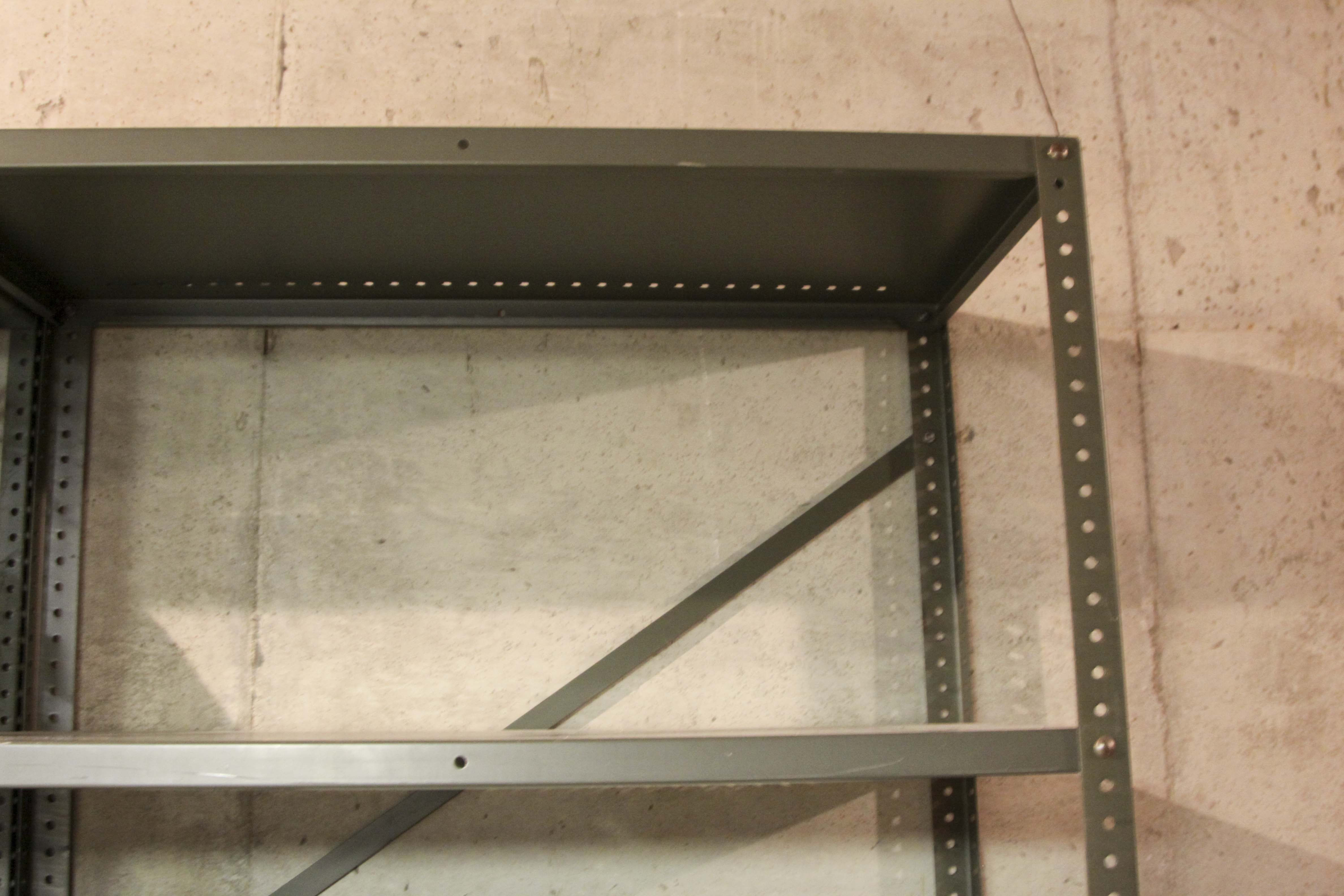 Four Metal Shelving Units