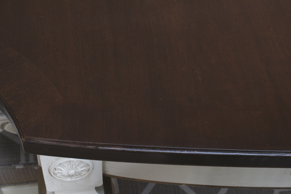 Midcentury Thomasville Provincial Dining Table With Cane Back Chairs