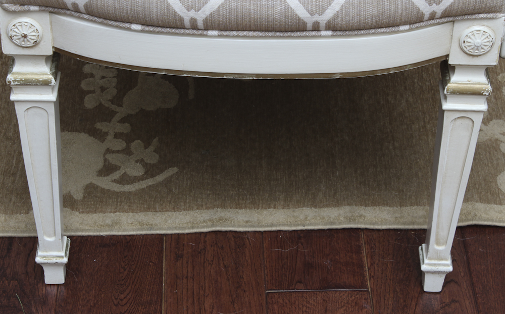 Midcentury Thomasville Provincial Dining Table With Cane Back Chairs