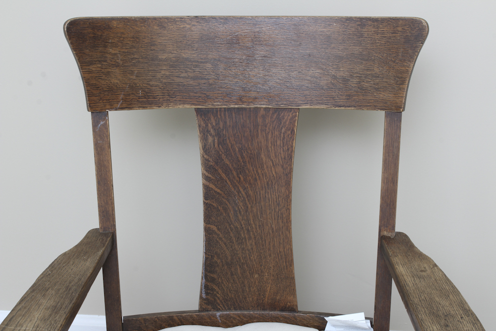 Antique Oak Rocking Chair Circa 1900s