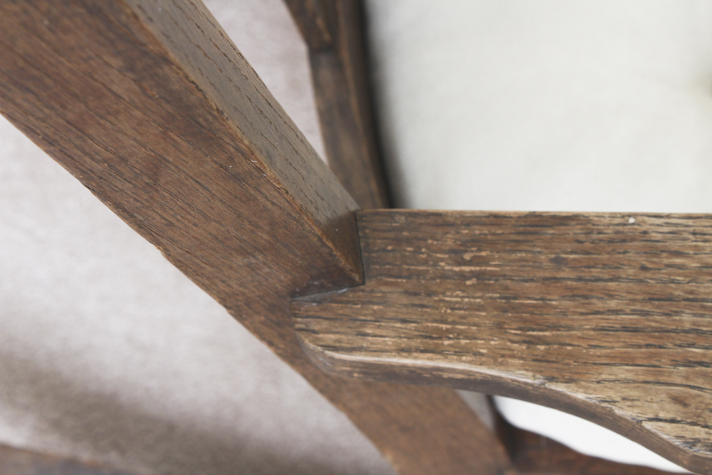 Antique Oak Rocking Chair Circa 1900s