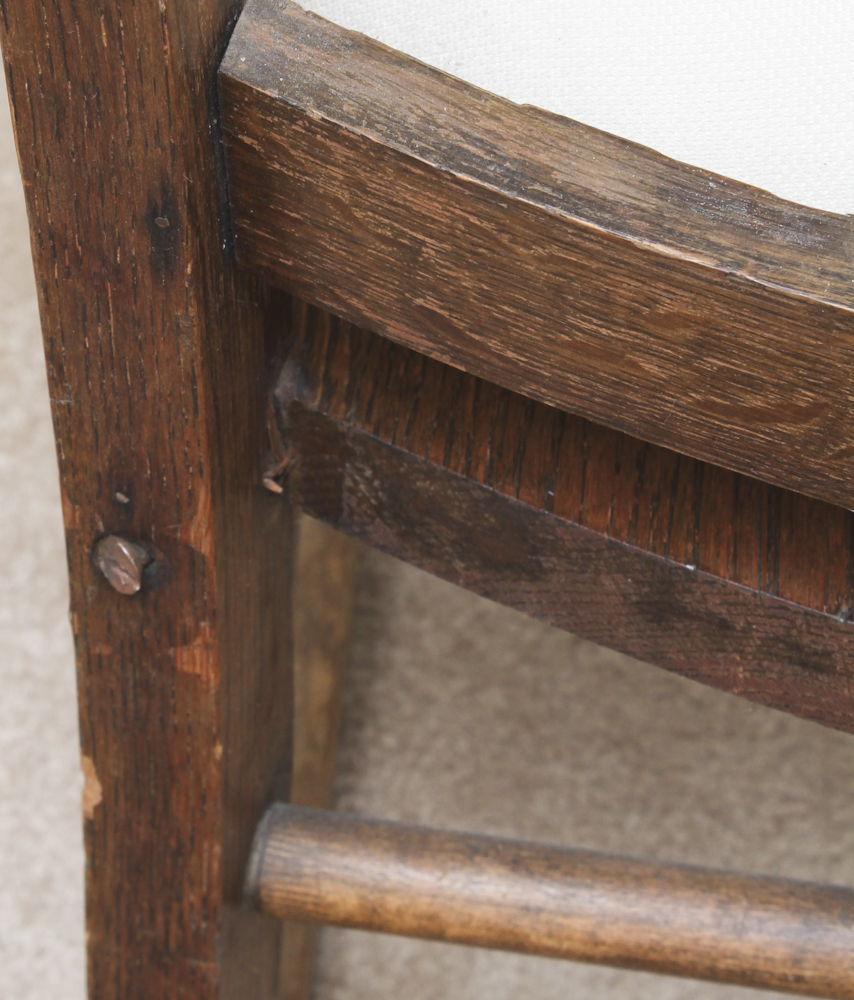 Antique Oak Rocking Chair Circa 1900s