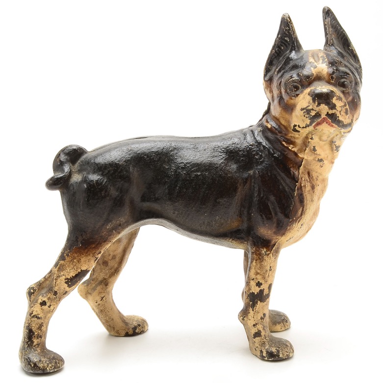 Hubley Style Cast Iron Bull Dog Doorstop