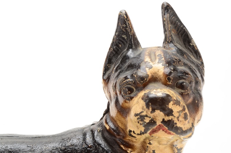 Hubley Style Cast Iron Bull Dog Doorstop