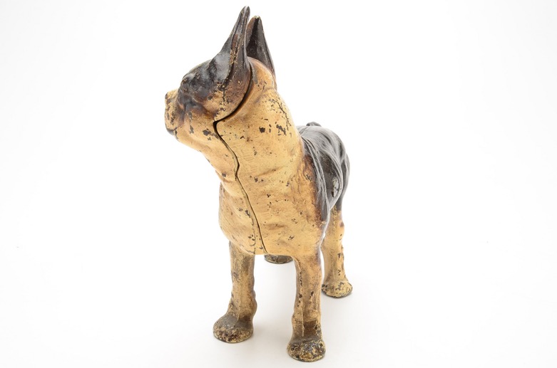 Hubley Style Cast Iron Bull Dog Doorstop