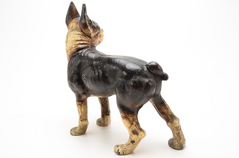 Hubley Style Cast Iron Bull Dog Doorstop