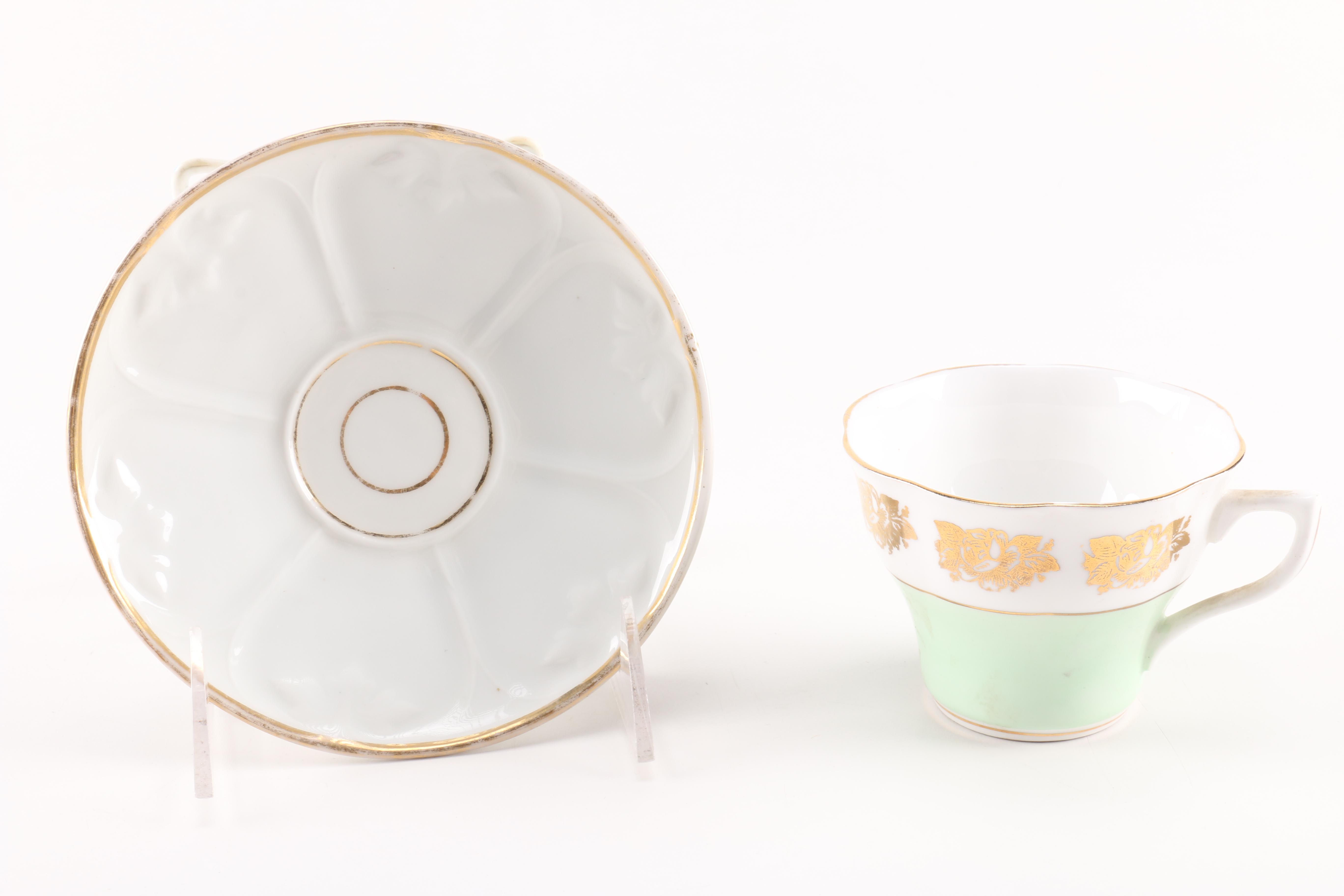 Assortment of Teacups and Saucers