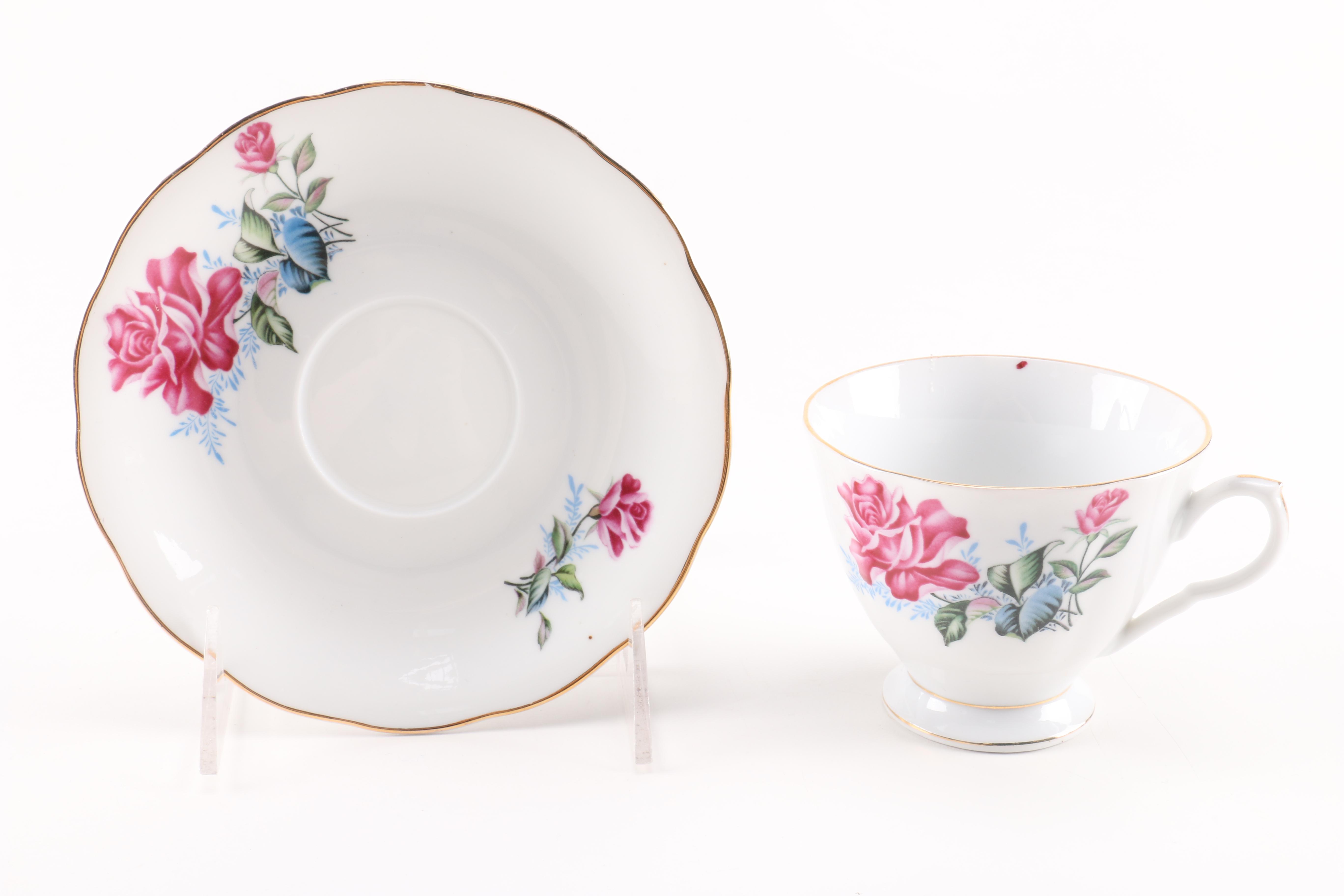 Assortment of Teacups and Saucers
