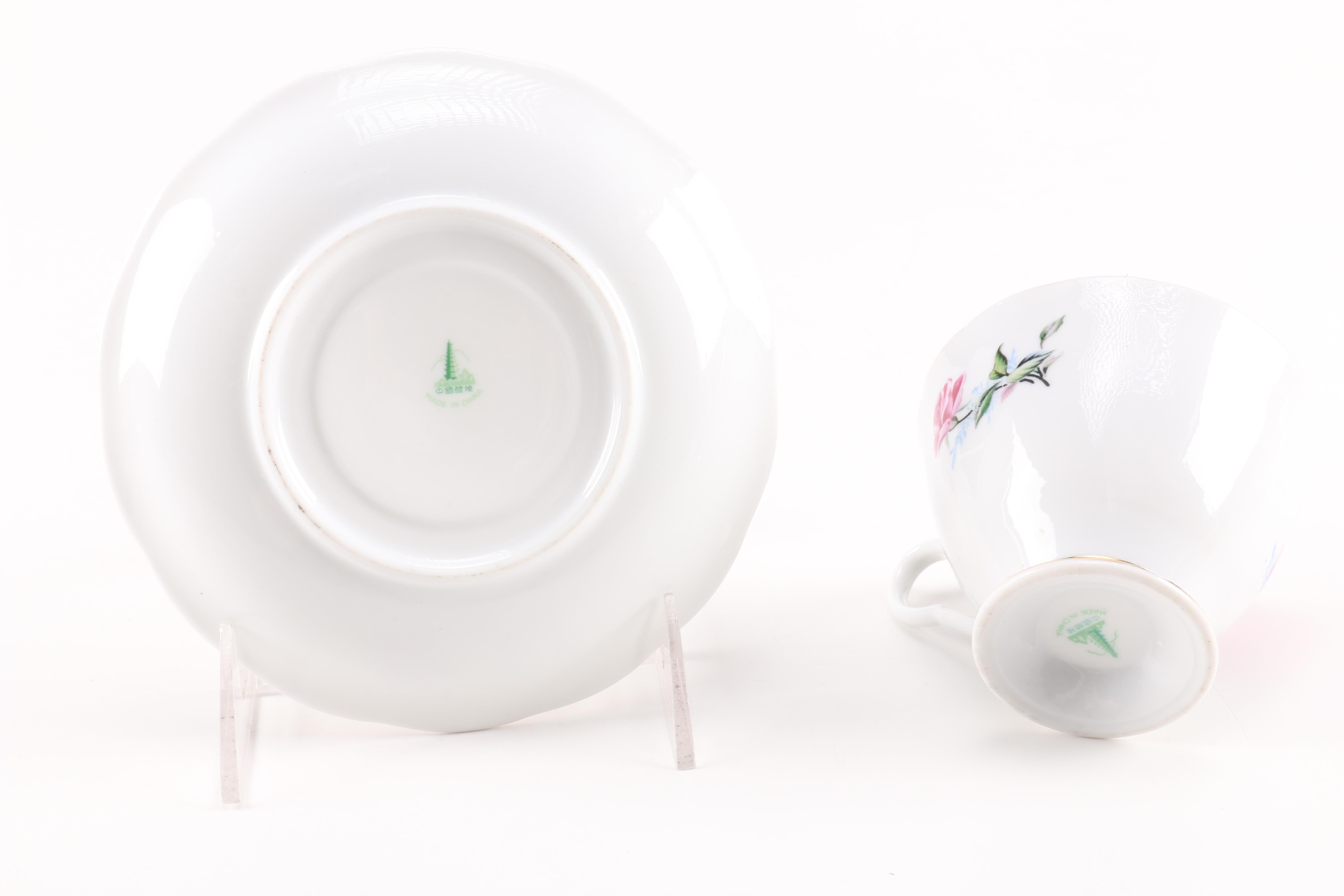 Assortment of Teacups and Saucers
