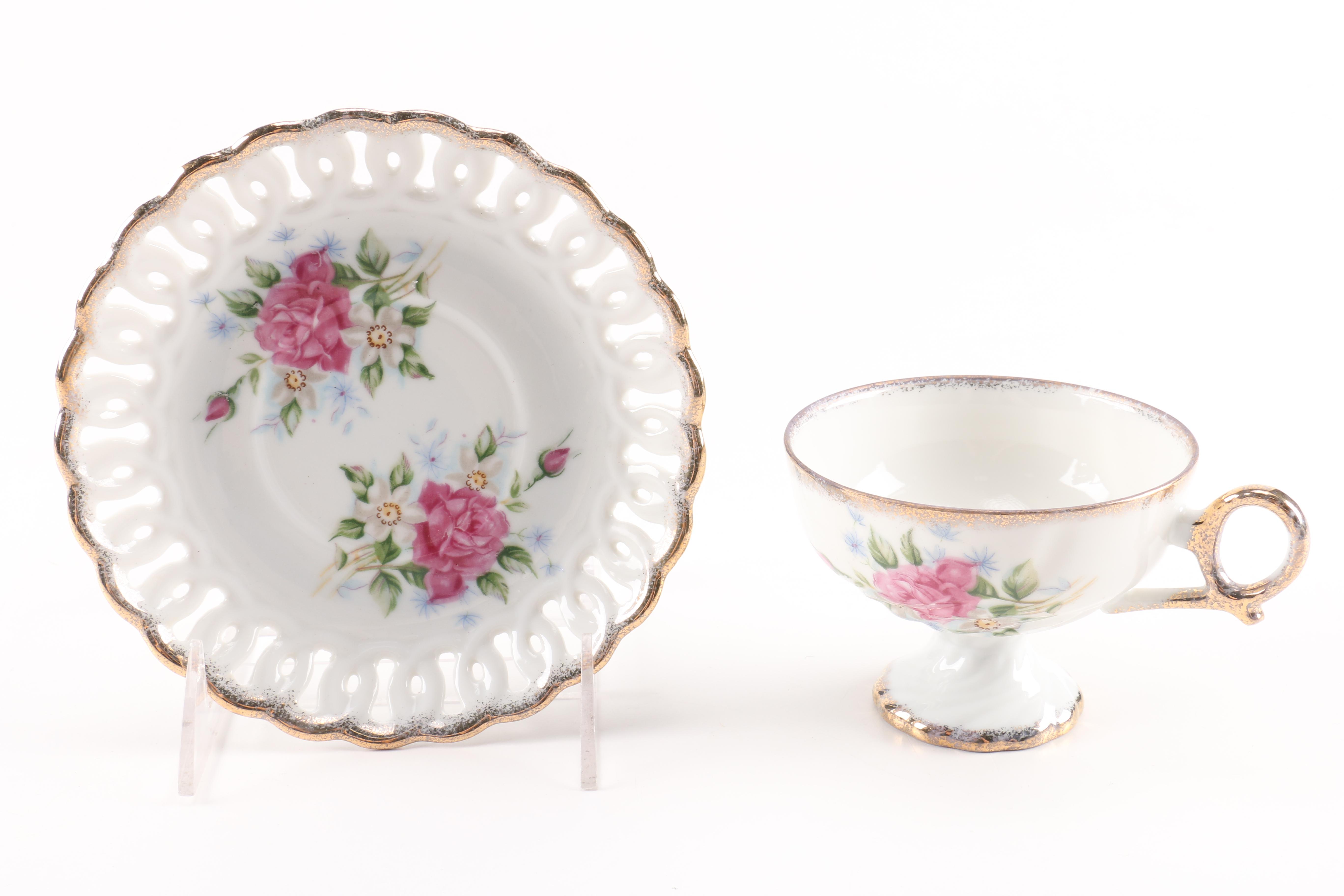 Assortment of Teacups and Saucers