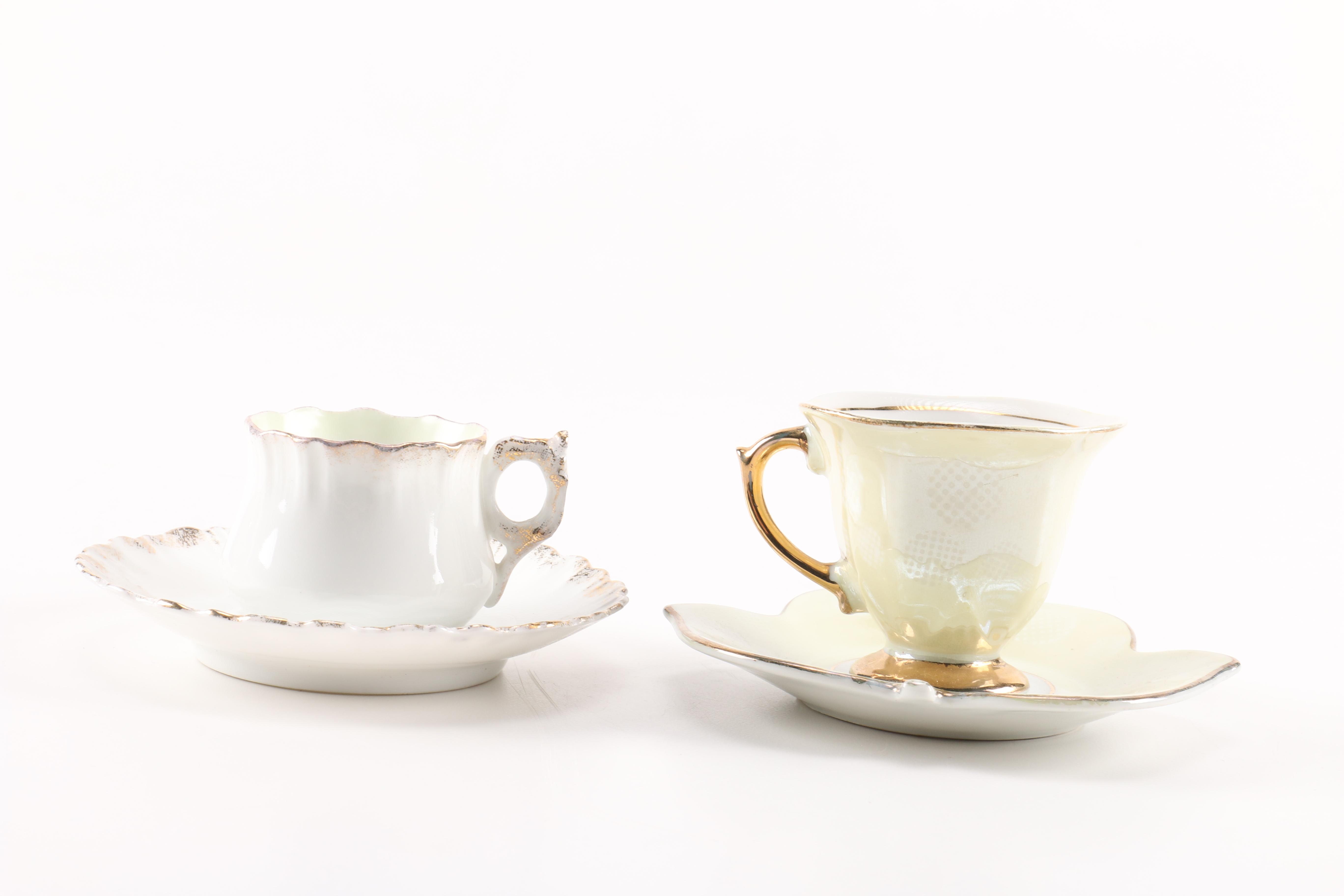Assortment of Teacups and Saucers