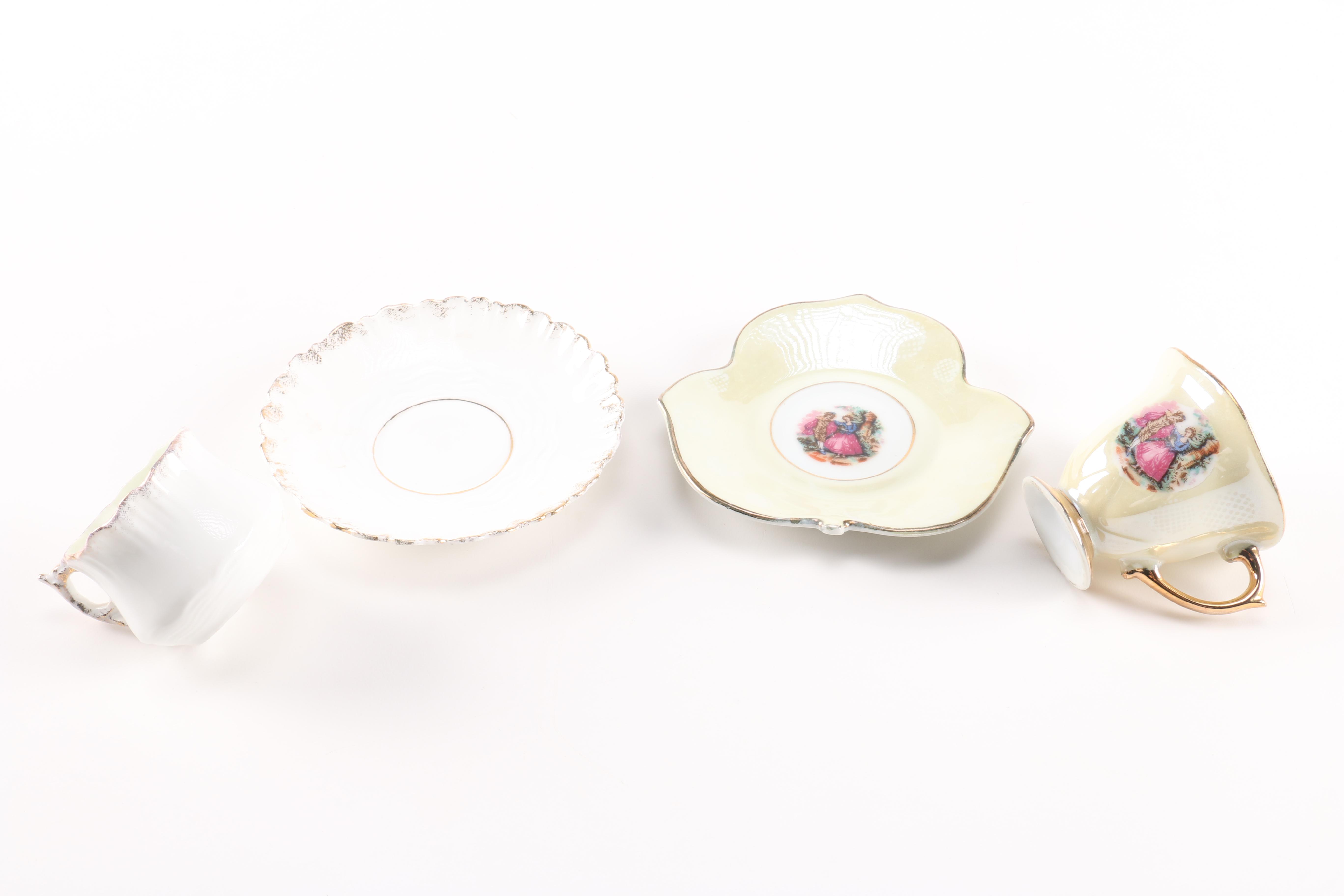 Assortment of Teacups and Saucers