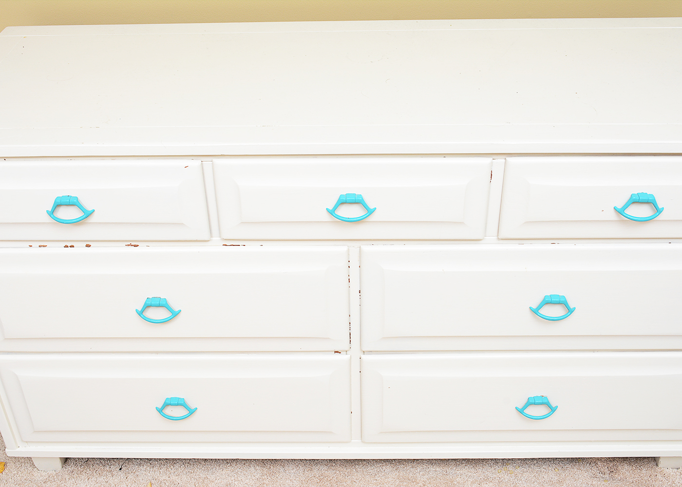 Vintage Chest of Drawers with Porthole Style Mirror by Ikea