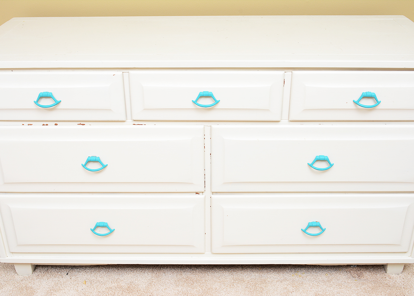 Vintage Chest of Drawers with Porthole Style Mirror by Ikea