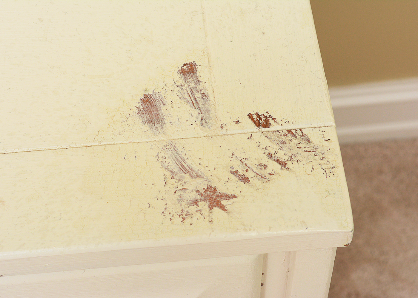 Vintage Chest of Drawers with Porthole Style Mirror by Ikea