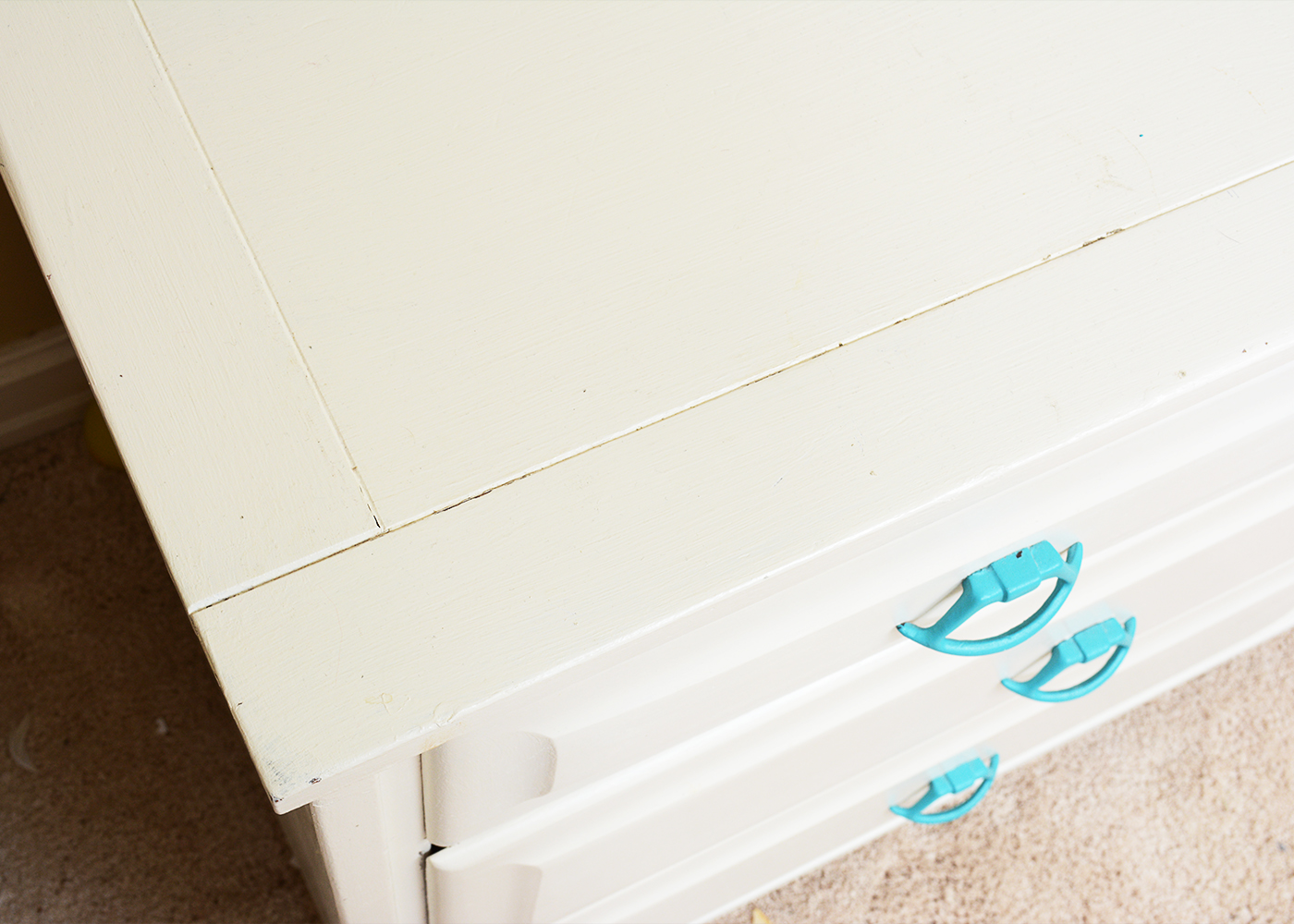 Vintage Chest of Drawers with Porthole Style Mirror by Ikea