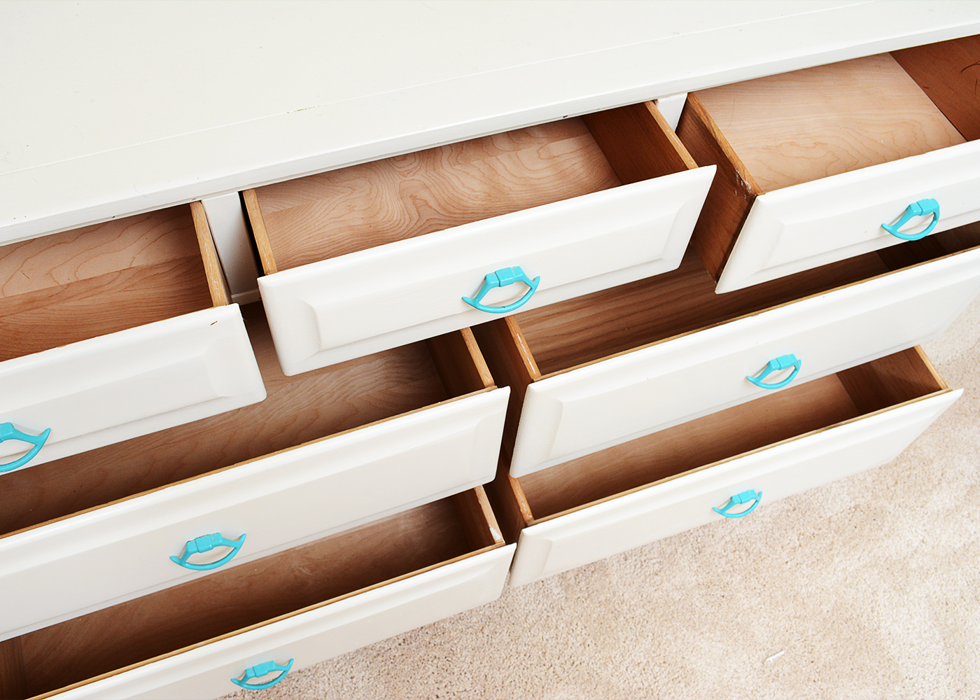 Vintage Chest of Drawers with Porthole Style Mirror by Ikea