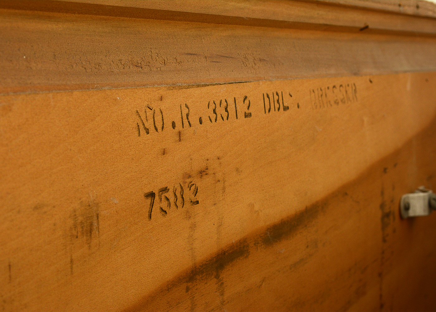 Vintage Chest of Drawers with Porthole Style Mirror by Ikea