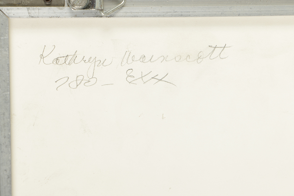 Mauney Black and White Cibachrome Photograph "Two Kids with Flags"