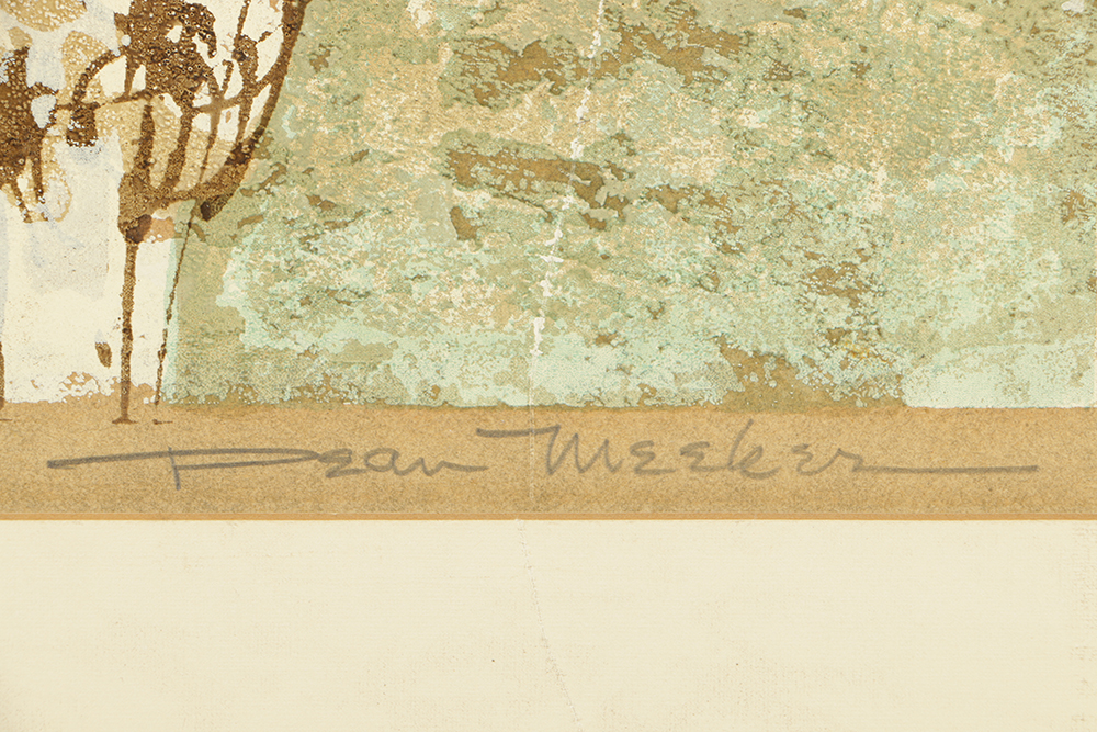 Dean Meeker Signed Limited Edition Serigraph "Dinner Dubrovnik"