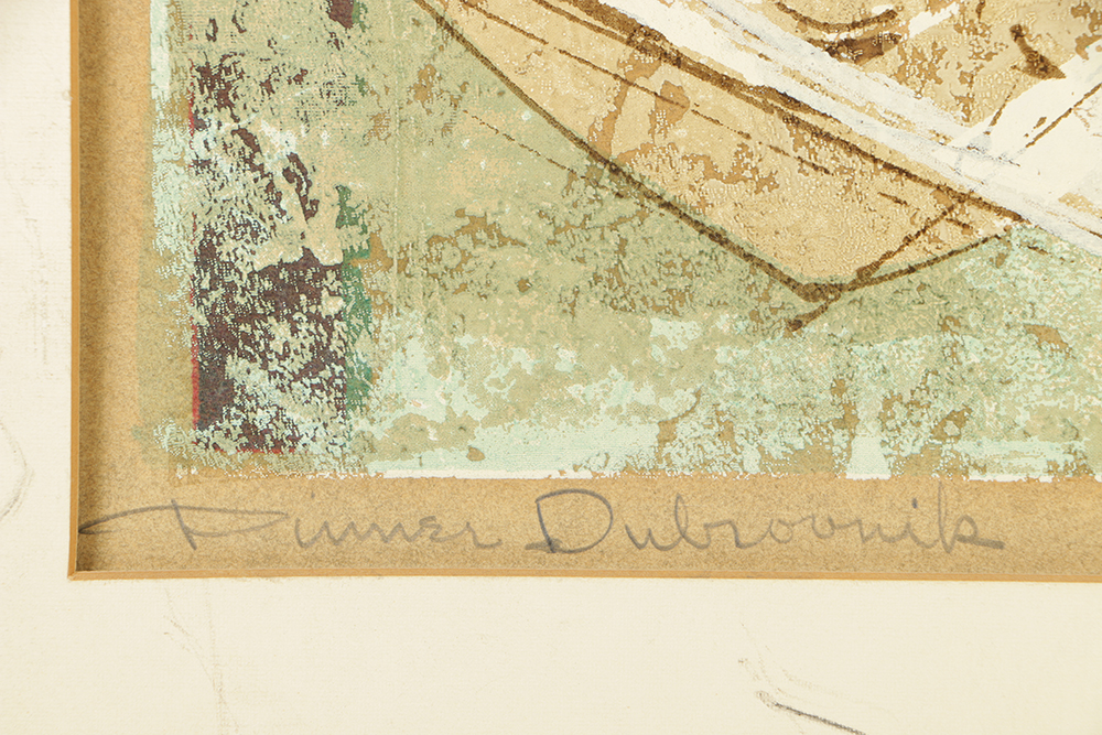 Dean Meeker Signed Limited Edition Serigraph "Dinner Dubrovnik"