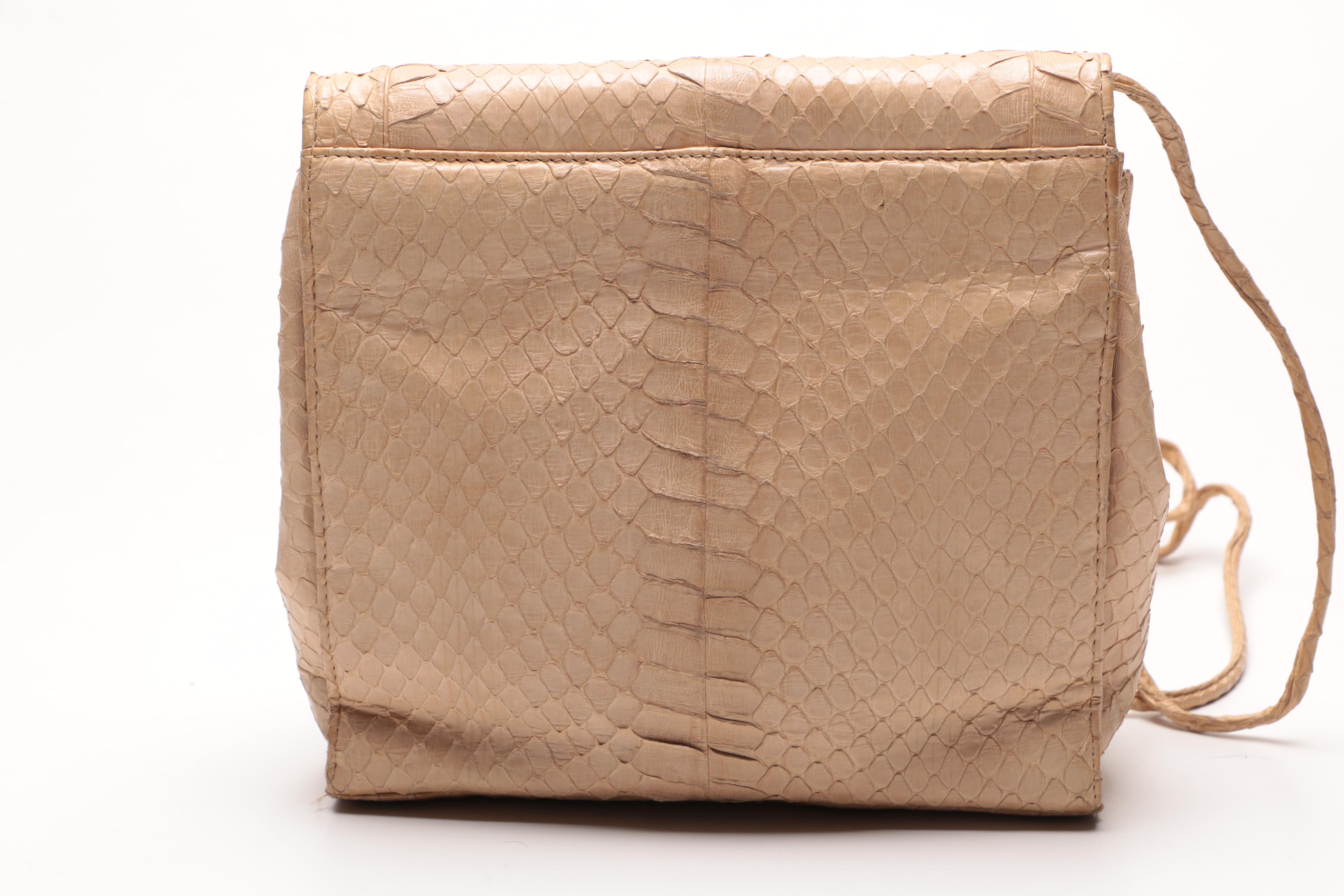Susan Bennis Warren Edwards Italian Reptile Skin Bags