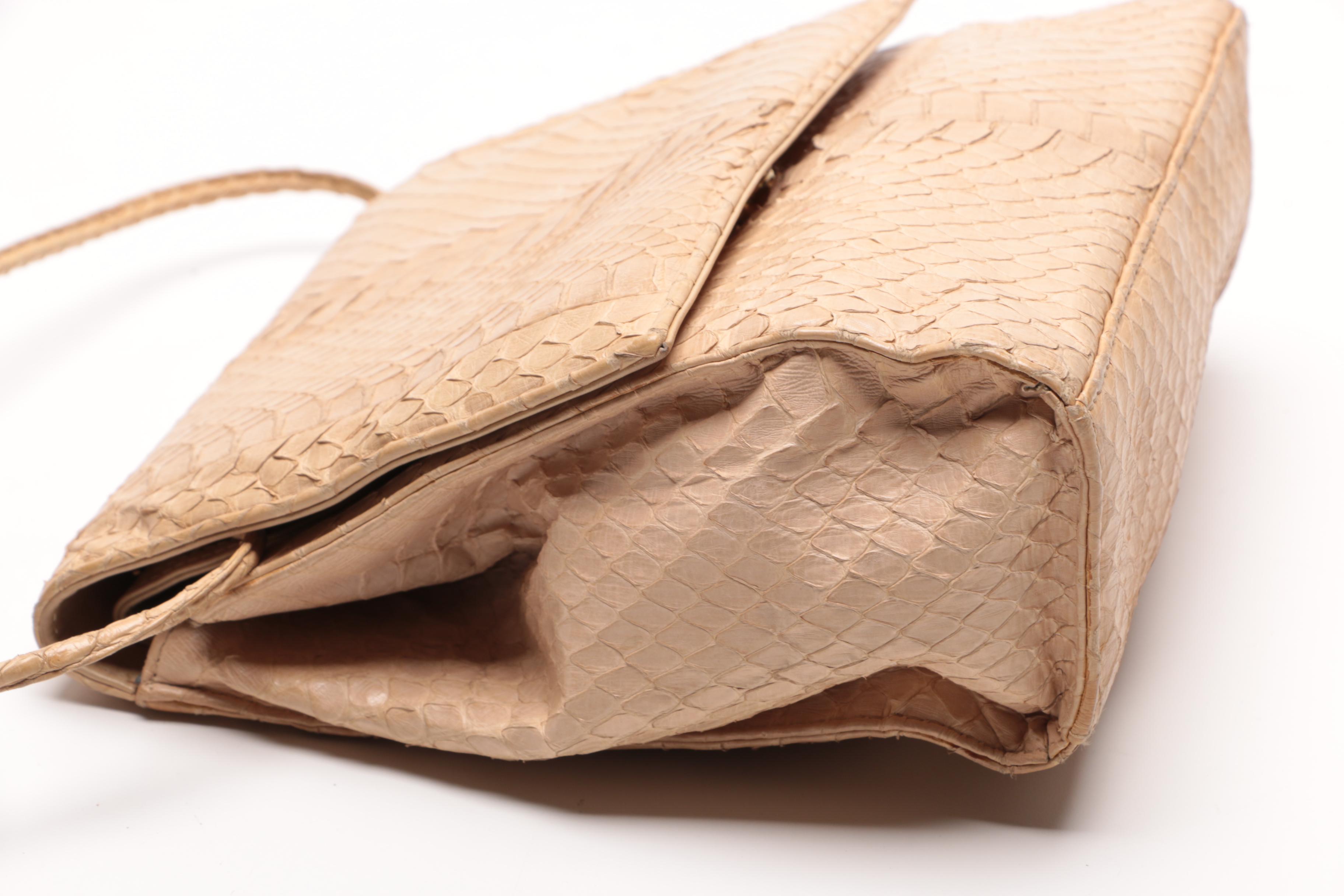 Susan Bennis Warren Edwards Italian Reptile Skin Bags