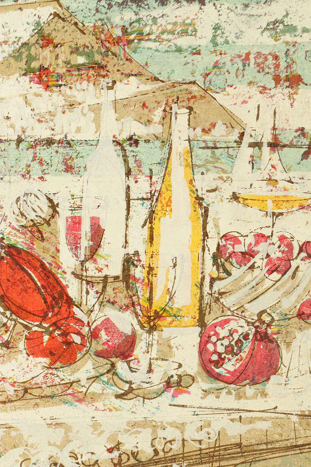 Dean Meeker Signed Limited Edition Serigraph "Dinner Dubrovnik"