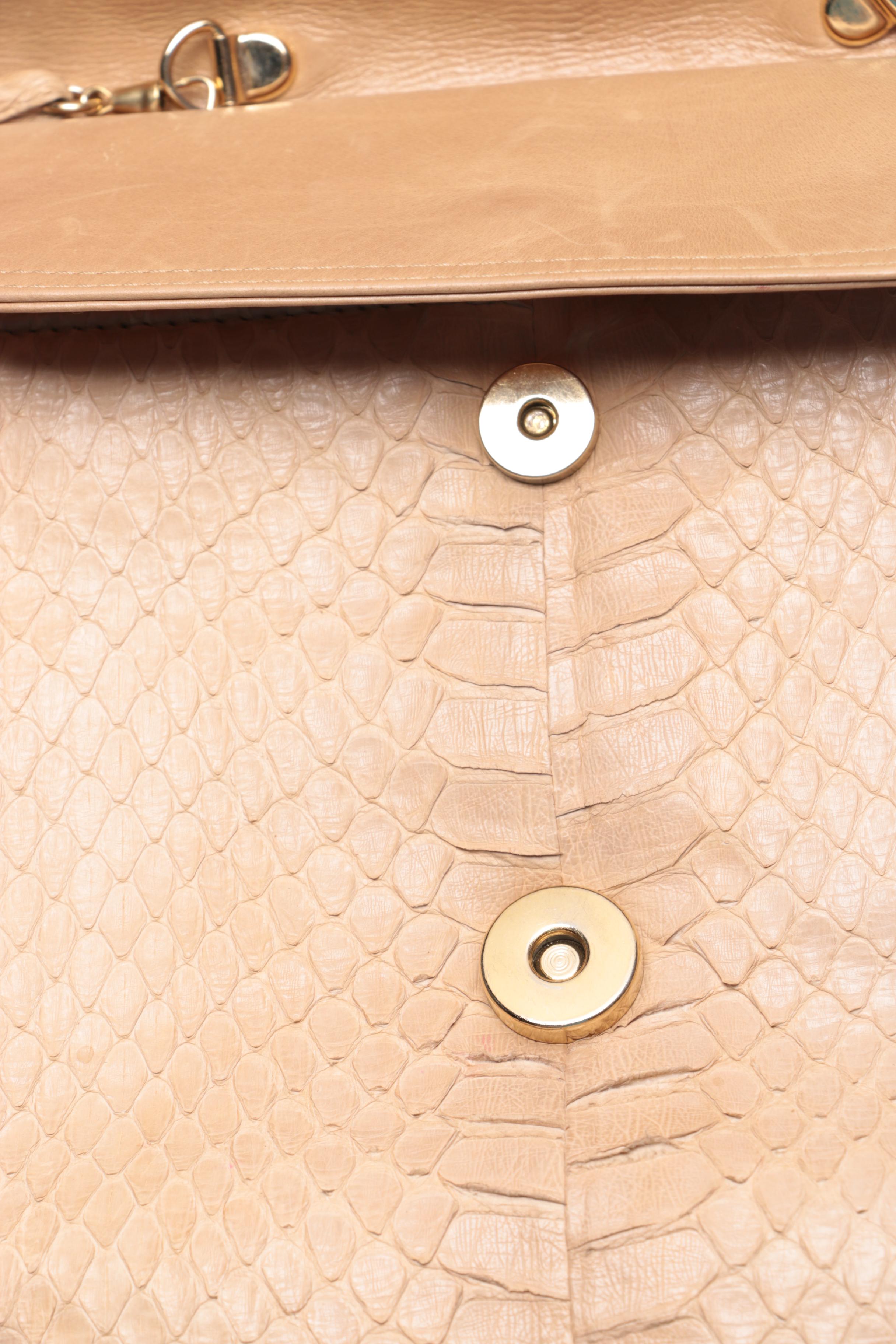 Susan Bennis Warren Edwards Italian Reptile Skin Bags