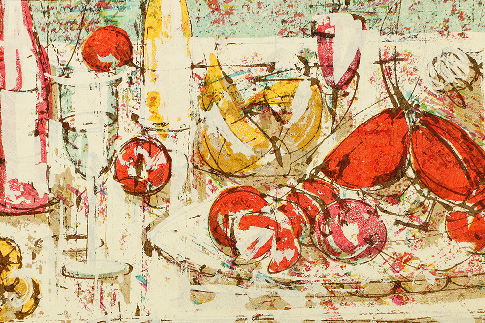 Dean Meeker Signed Limited Edition Serigraph "Dinner Dubrovnik"