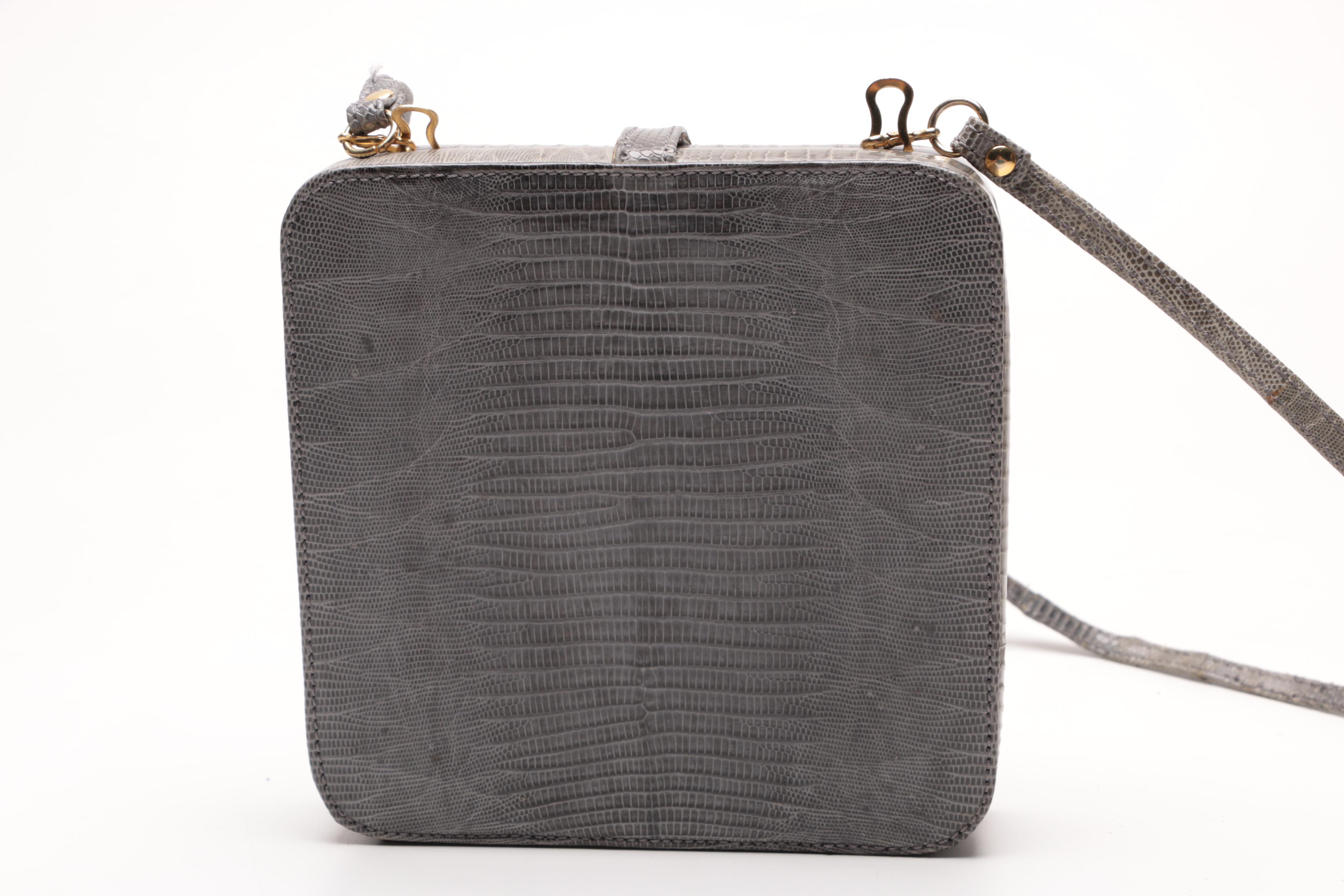 Susan Bennis Warren Edwards Italian Reptile Skin Bags