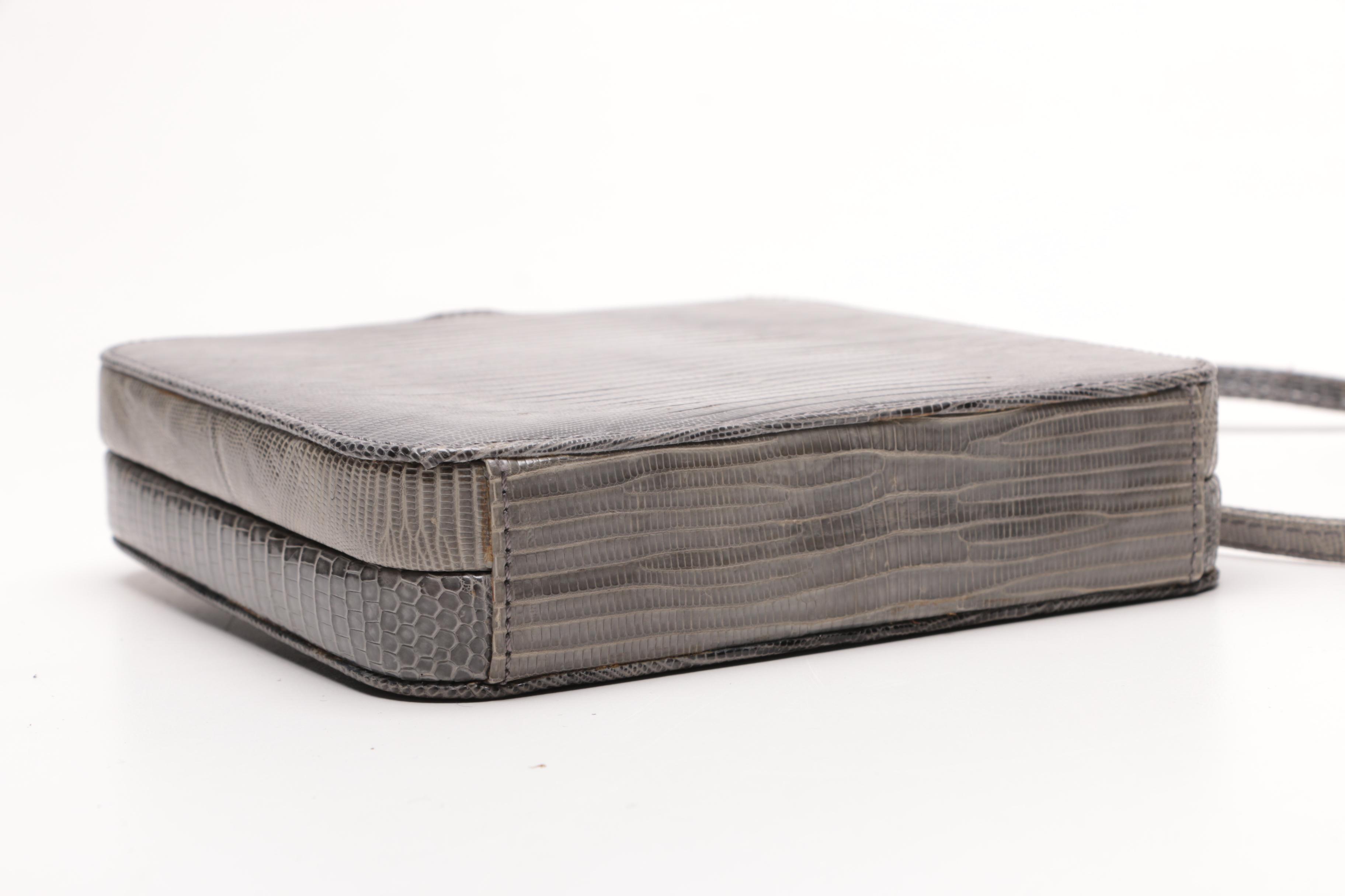 Susan Bennis Warren Edwards Italian Reptile Skin Bags