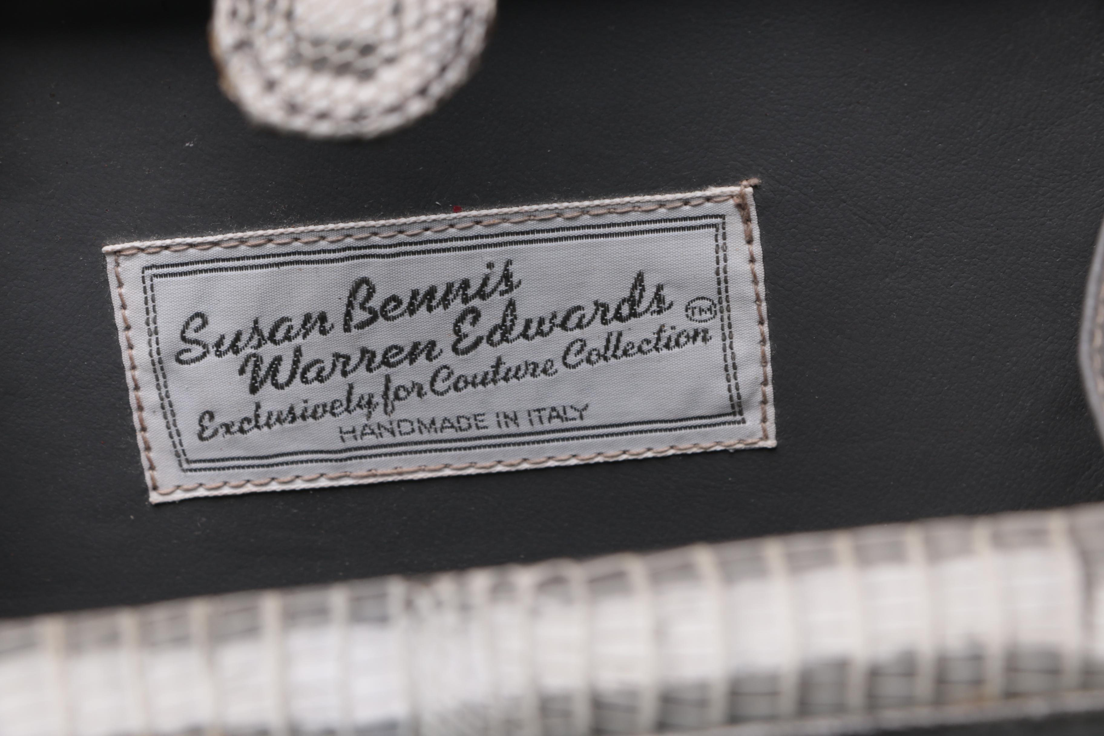 Susan Bennis Warren Edwards Italian Reptile Skin Bags