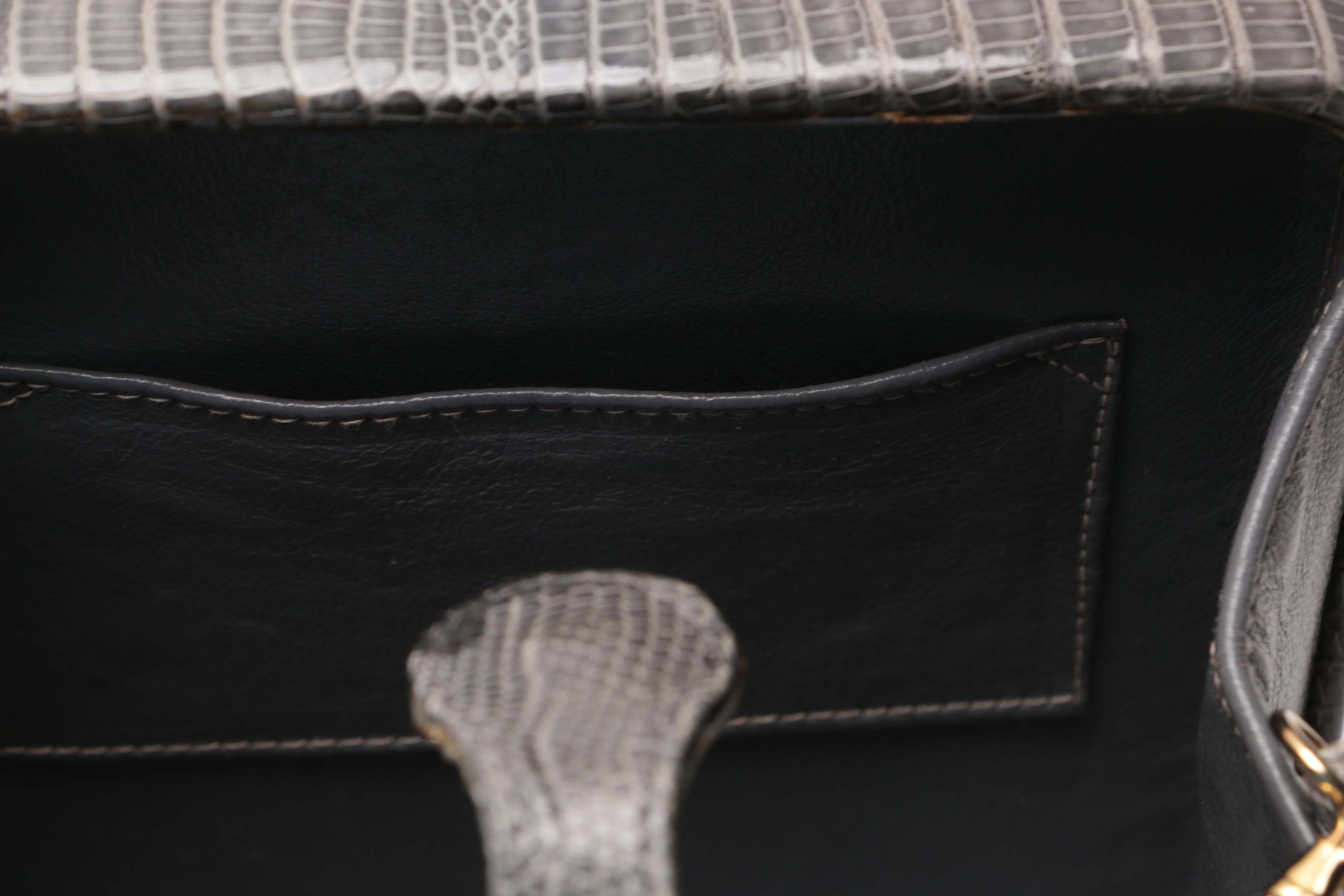 Susan Bennis Warren Edwards Italian Reptile Skin Bags