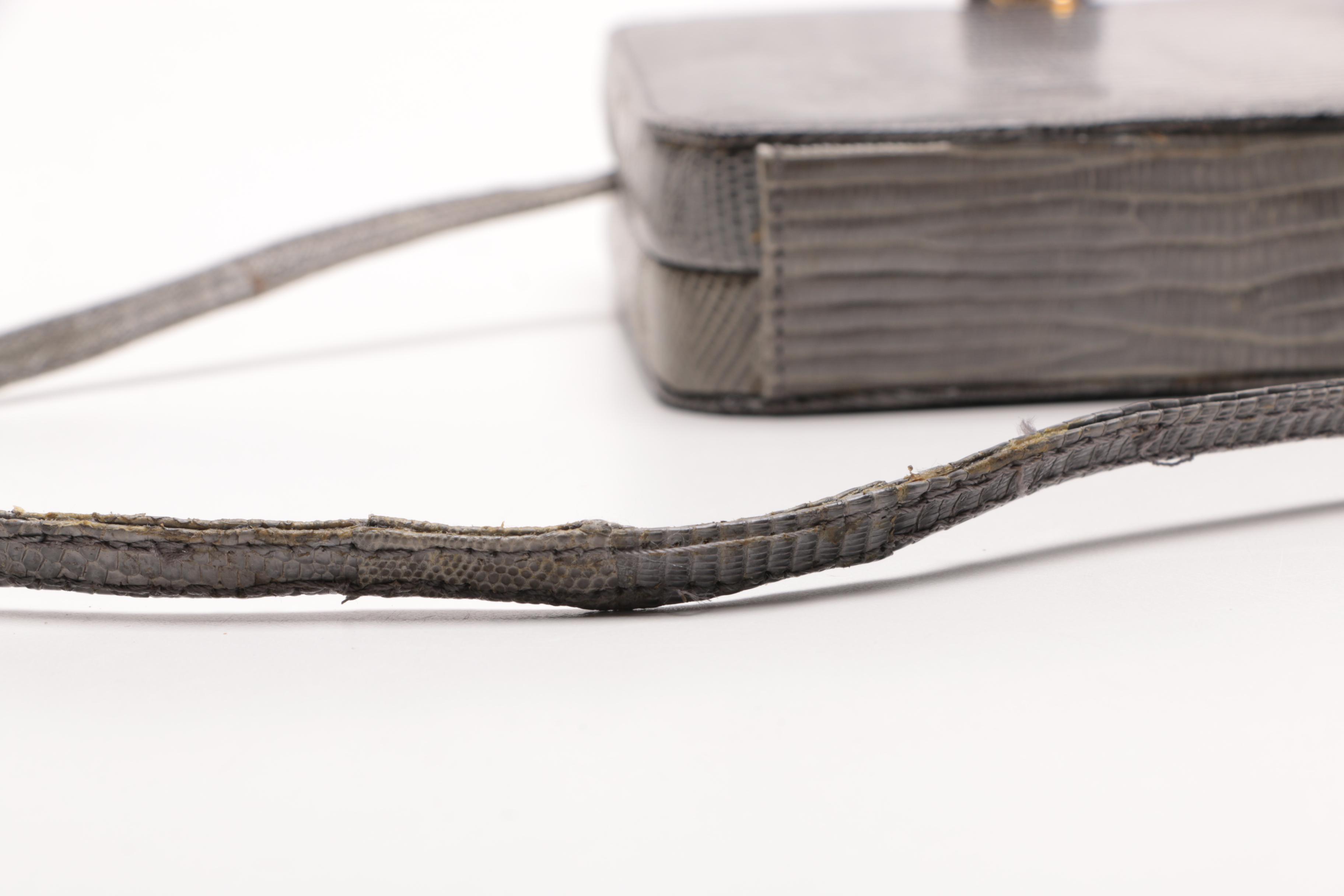 Susan Bennis Warren Edwards Italian Reptile Skin Bags