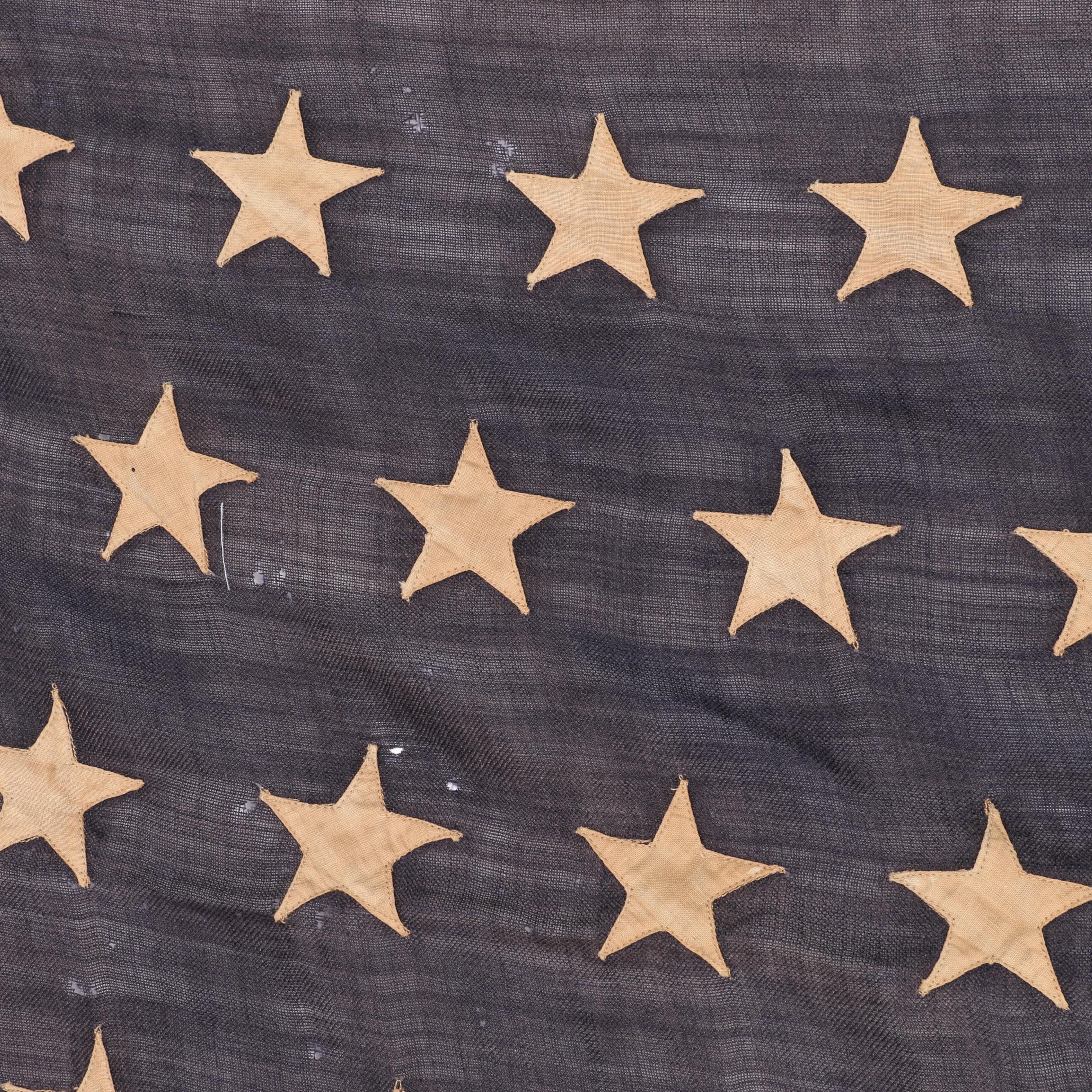 Circa 1908-1912 Antique 46 Star American Flag