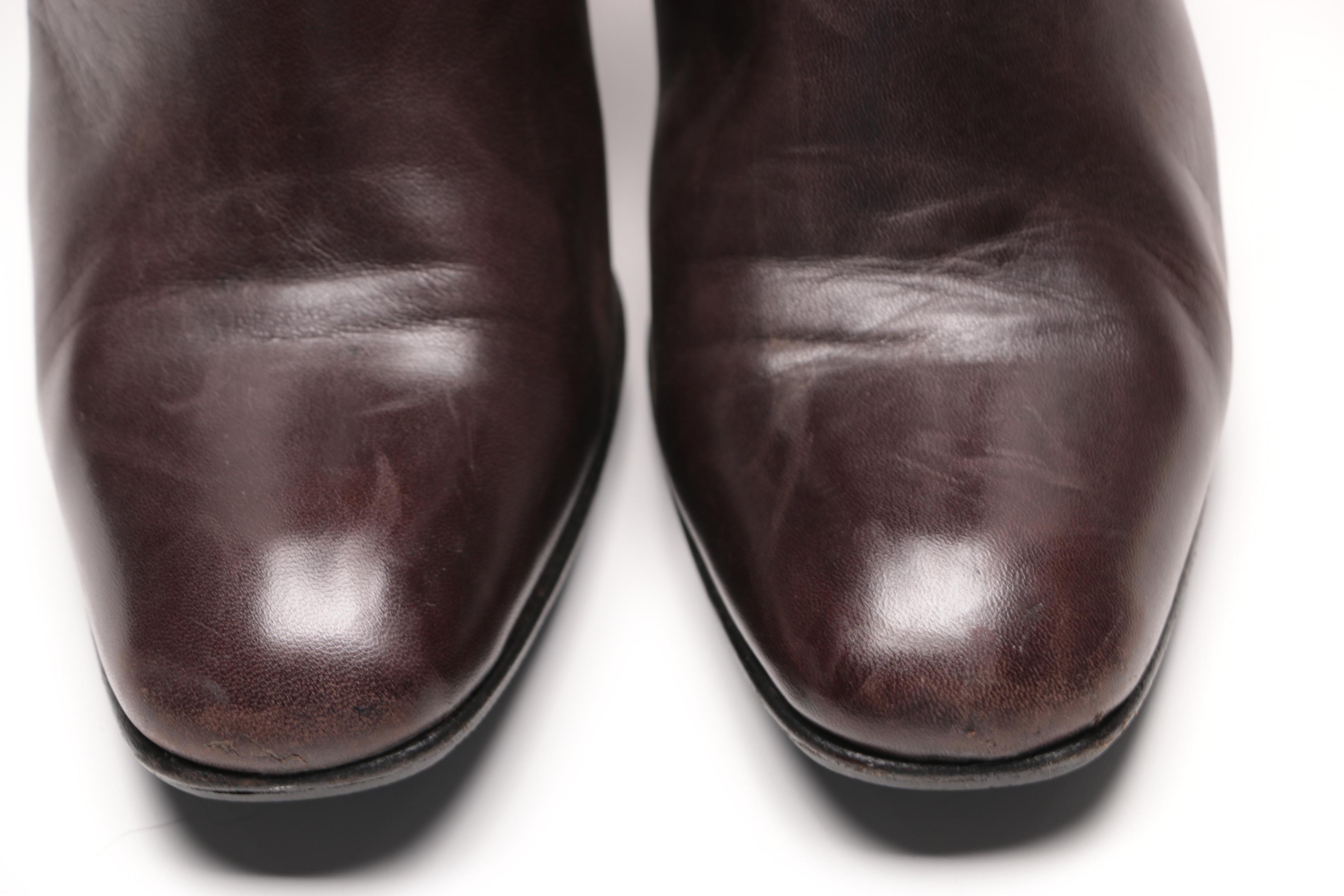 Women's Heeled Leather Boots Including CoSTUME National