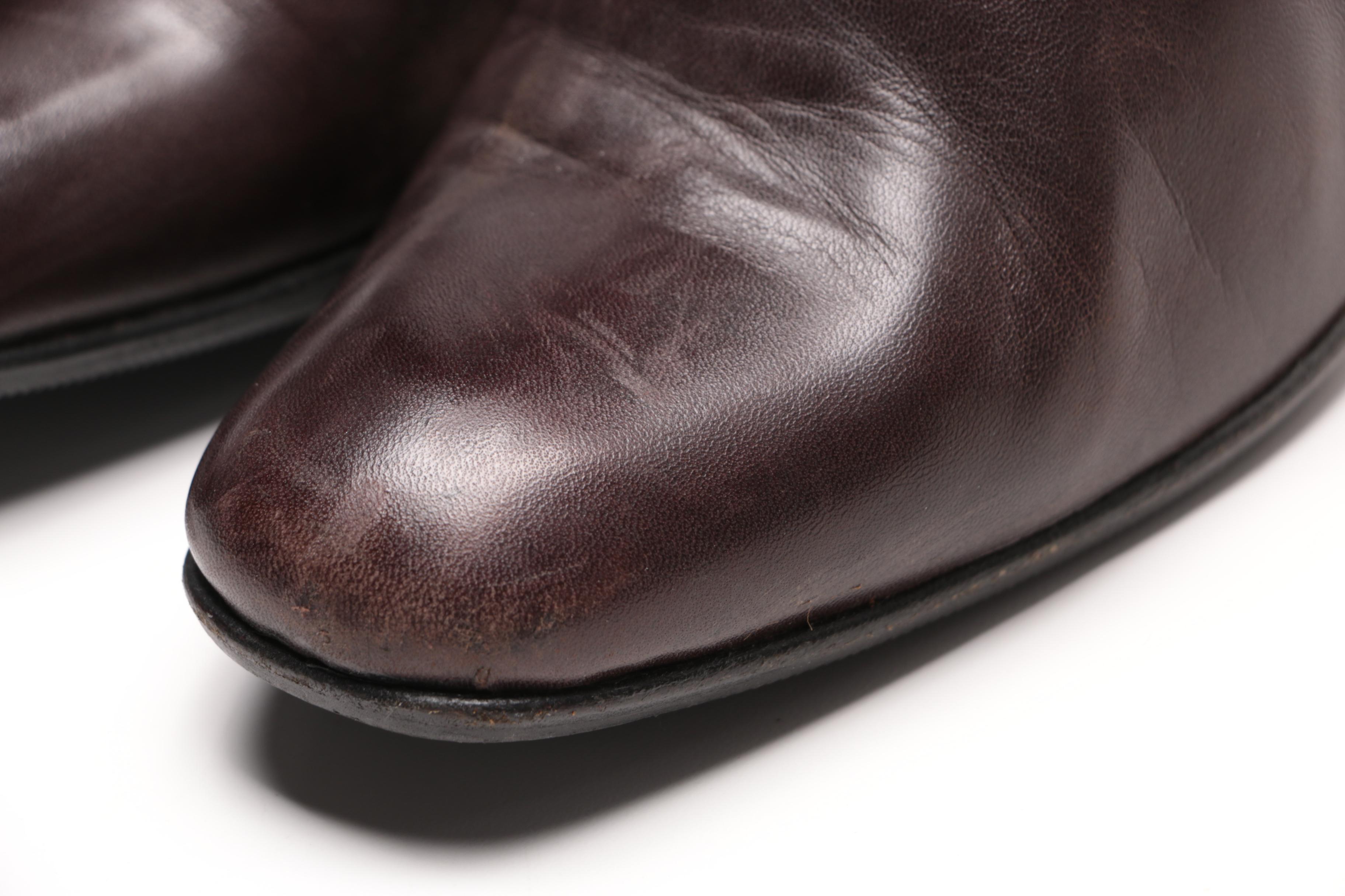 Women's Heeled Leather Boots Including CoSTUME National