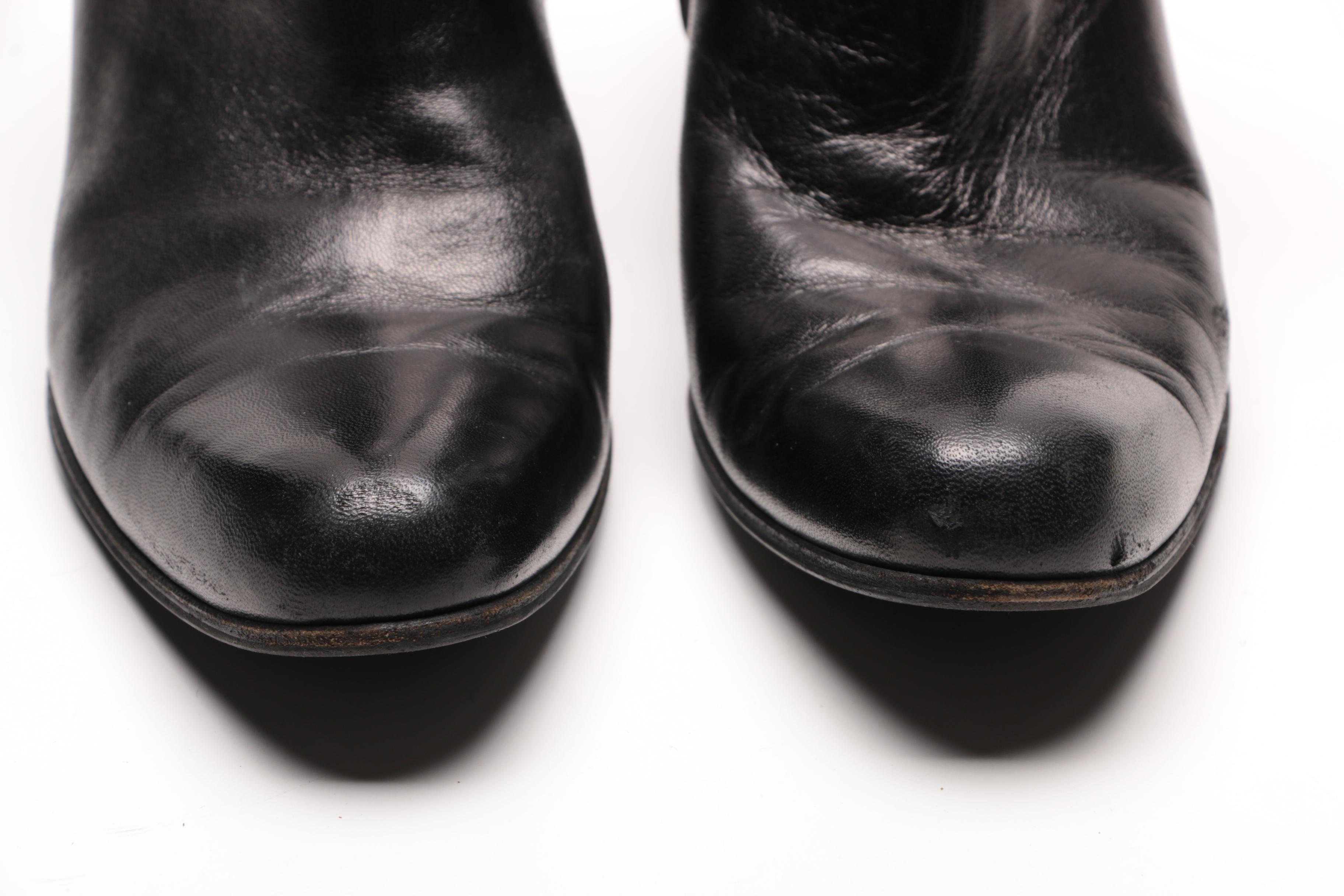 Women's Heeled Leather Boots Including CoSTUME National